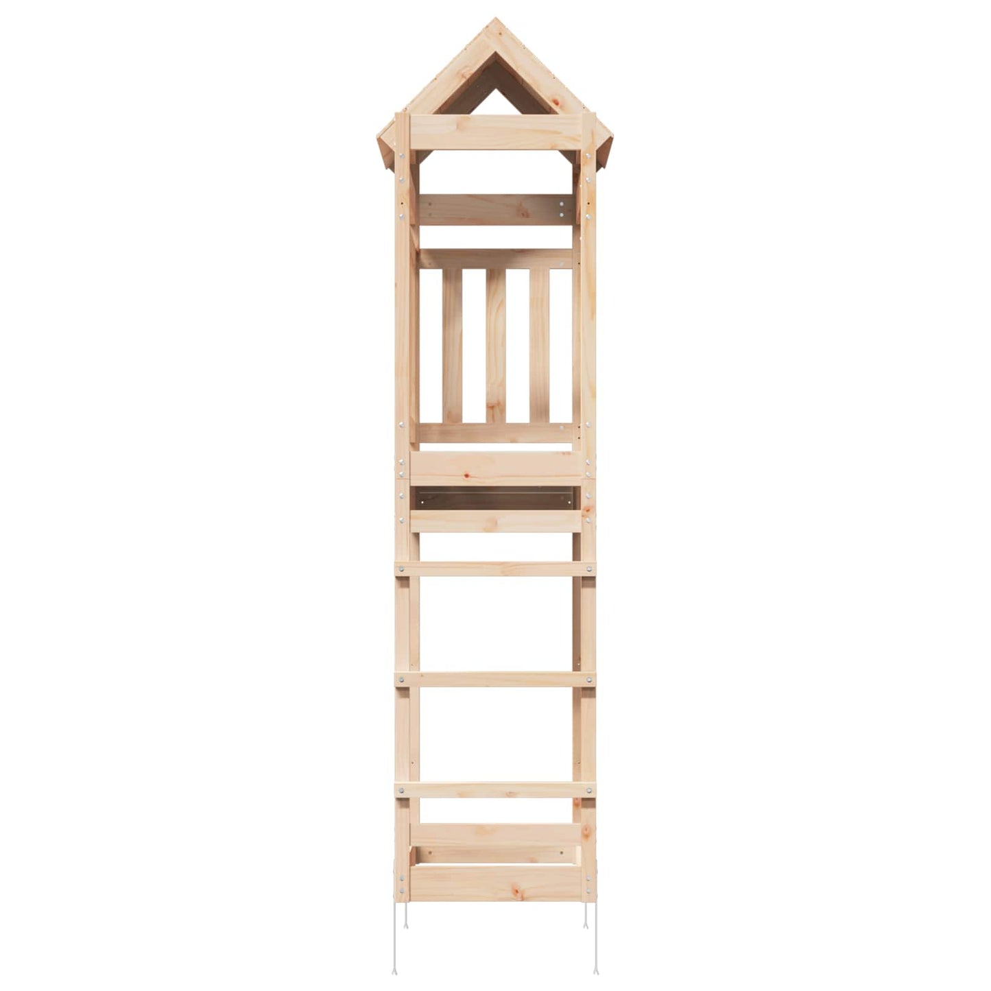 Spielturm Braun 52,5 x 85 x 238 cm Massives Kiefernholz