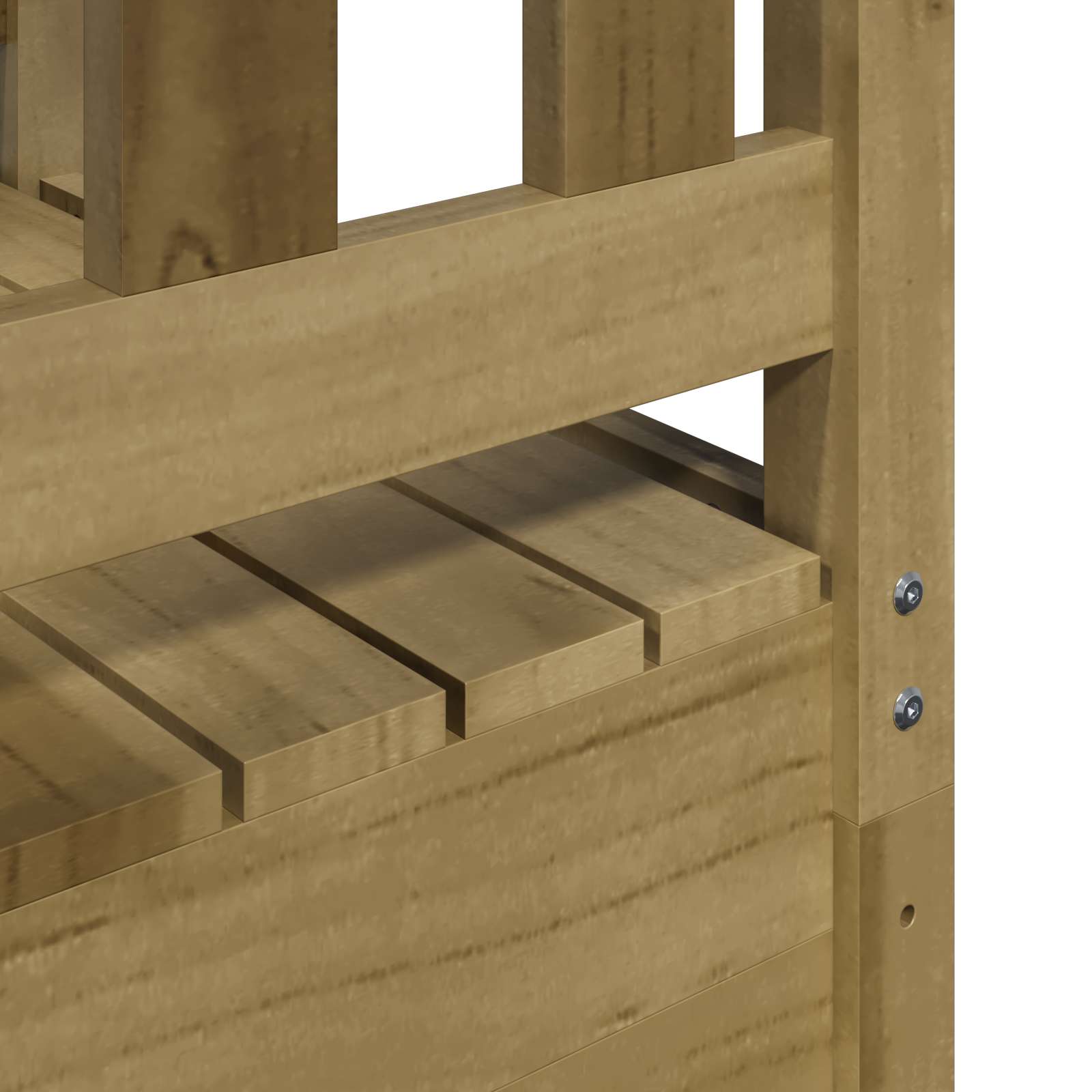 Spielturm Braun 52,5 x 85 x 238 cm Massives imprägniertes Holz