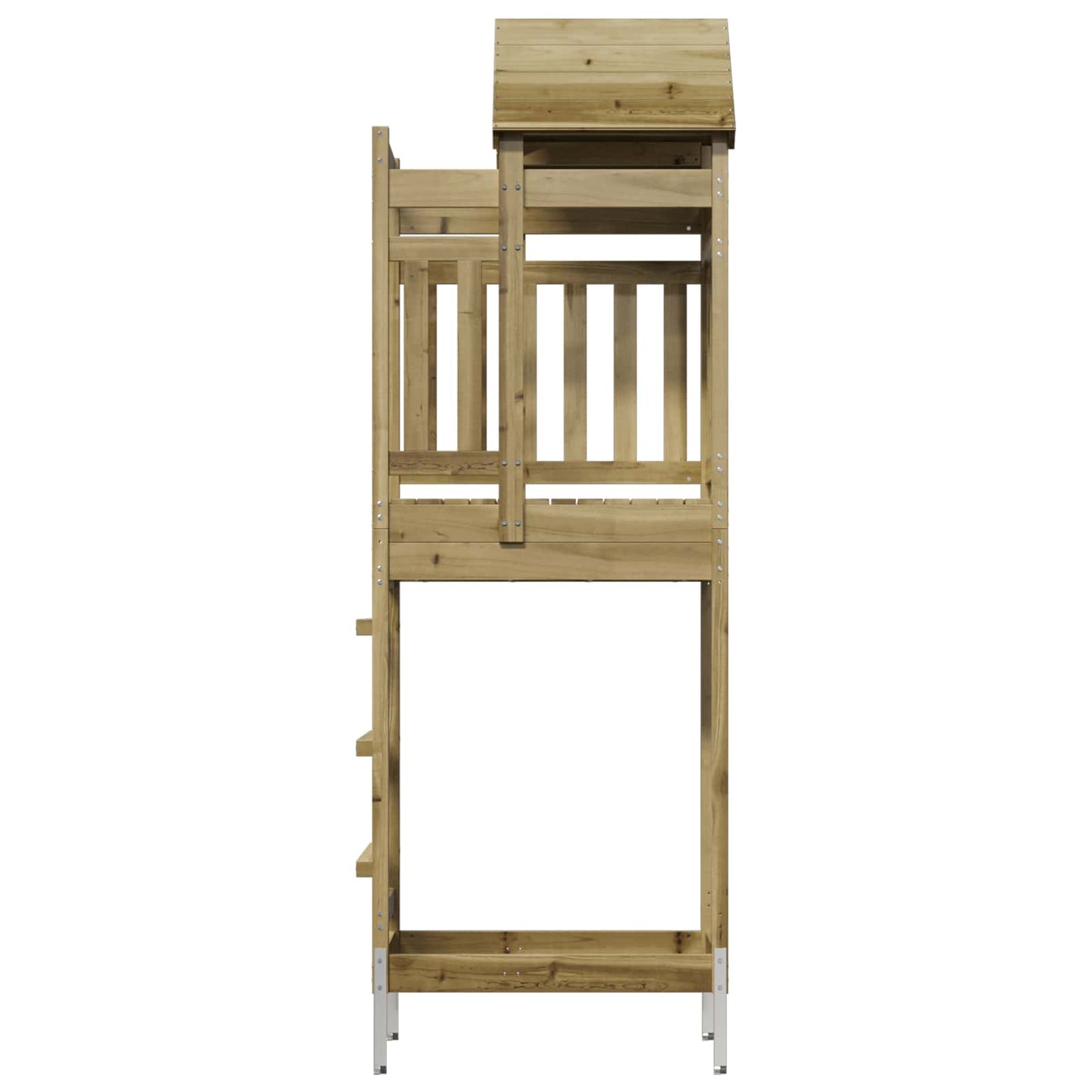 Spielturm Braun 52,5 x 85 x 238 cm Massives imprägniertes Holz