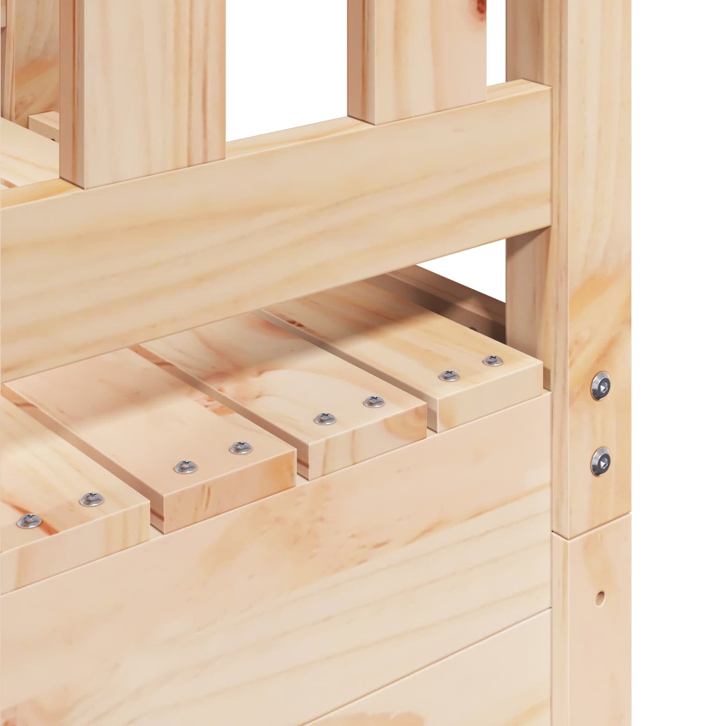 Spielturm Braun 52,5 x 85 x 238 cm Massives Kiefernholz