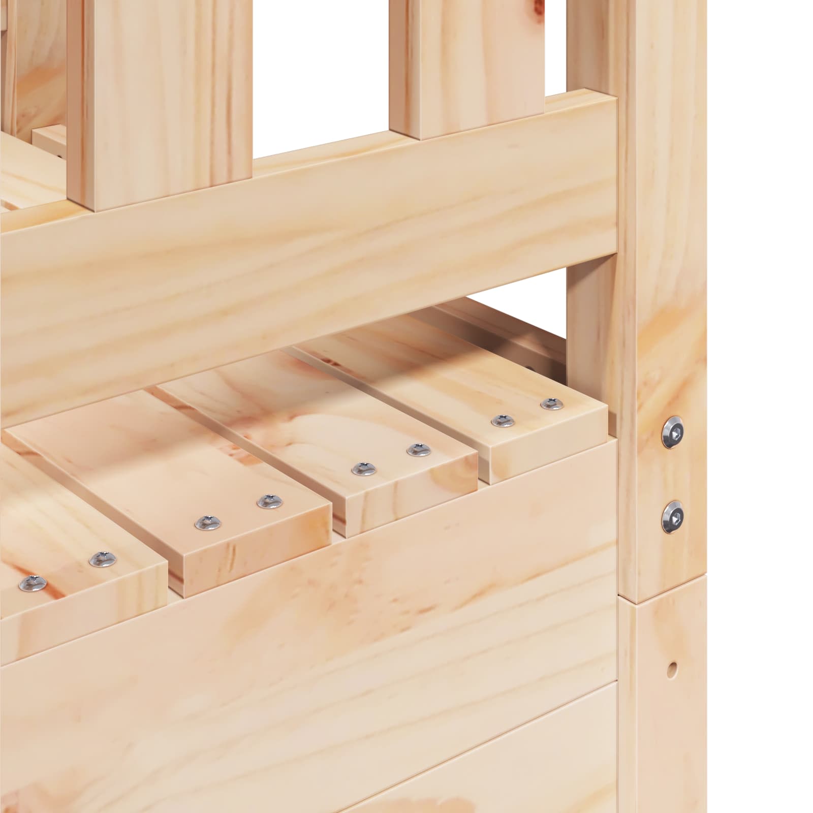 Spielturm Braun 52,5 x 85 x 238 cm Massives Kiefernholz