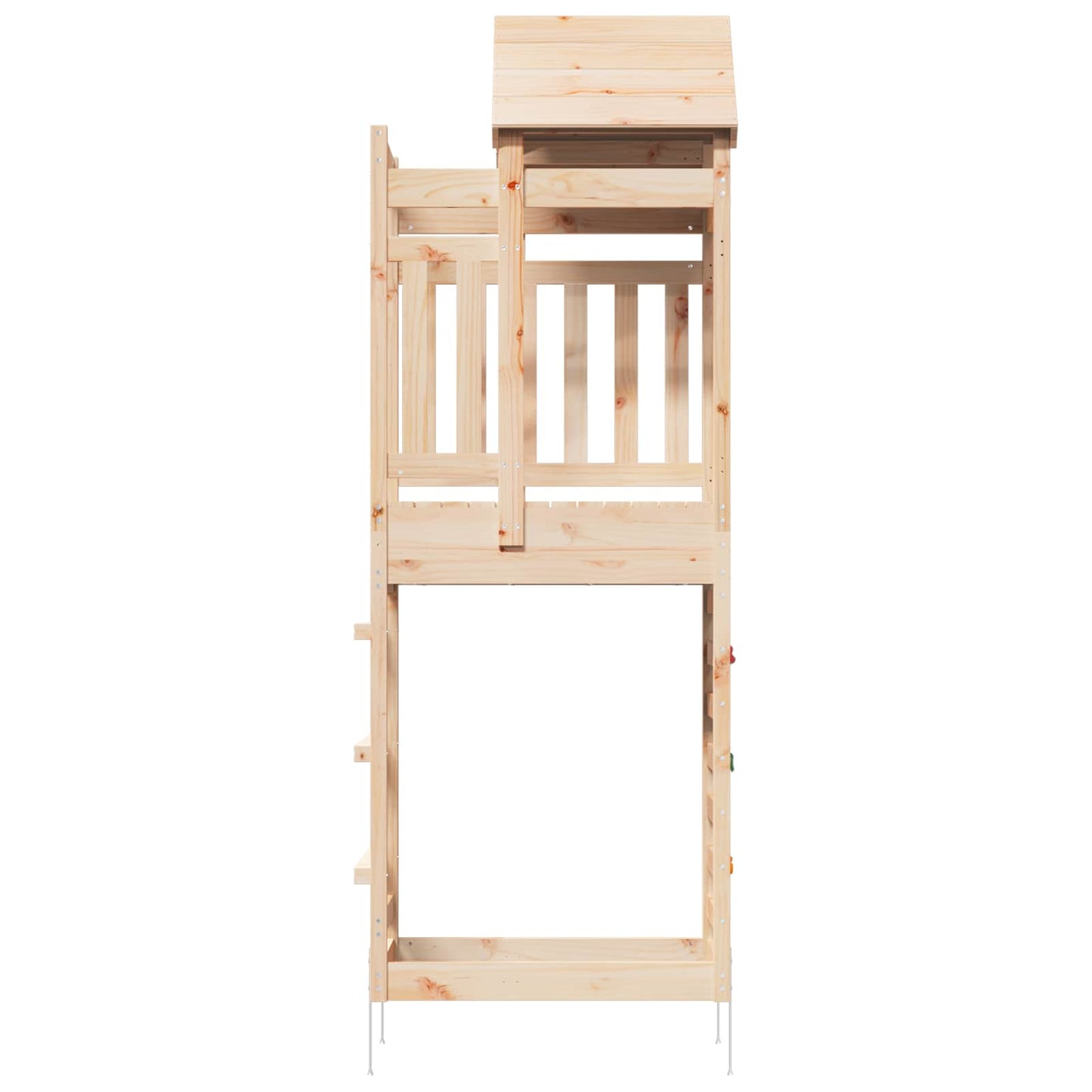 Spielturm Braun 52,5 x 85 x 238 cm Massives Kiefernholz