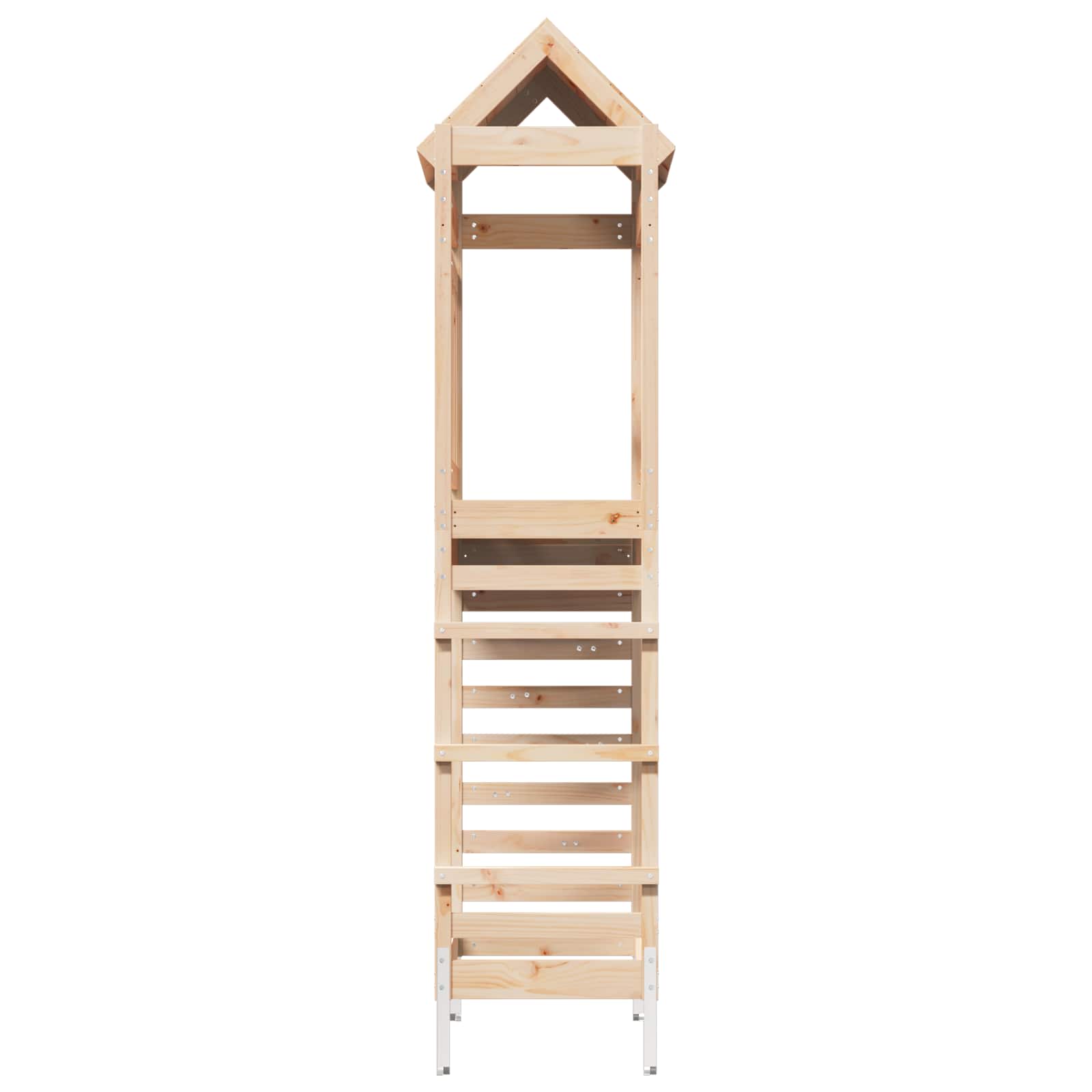 Spielturm Braun 52,5 x 85 x 238 cm Massives Kiefernholz