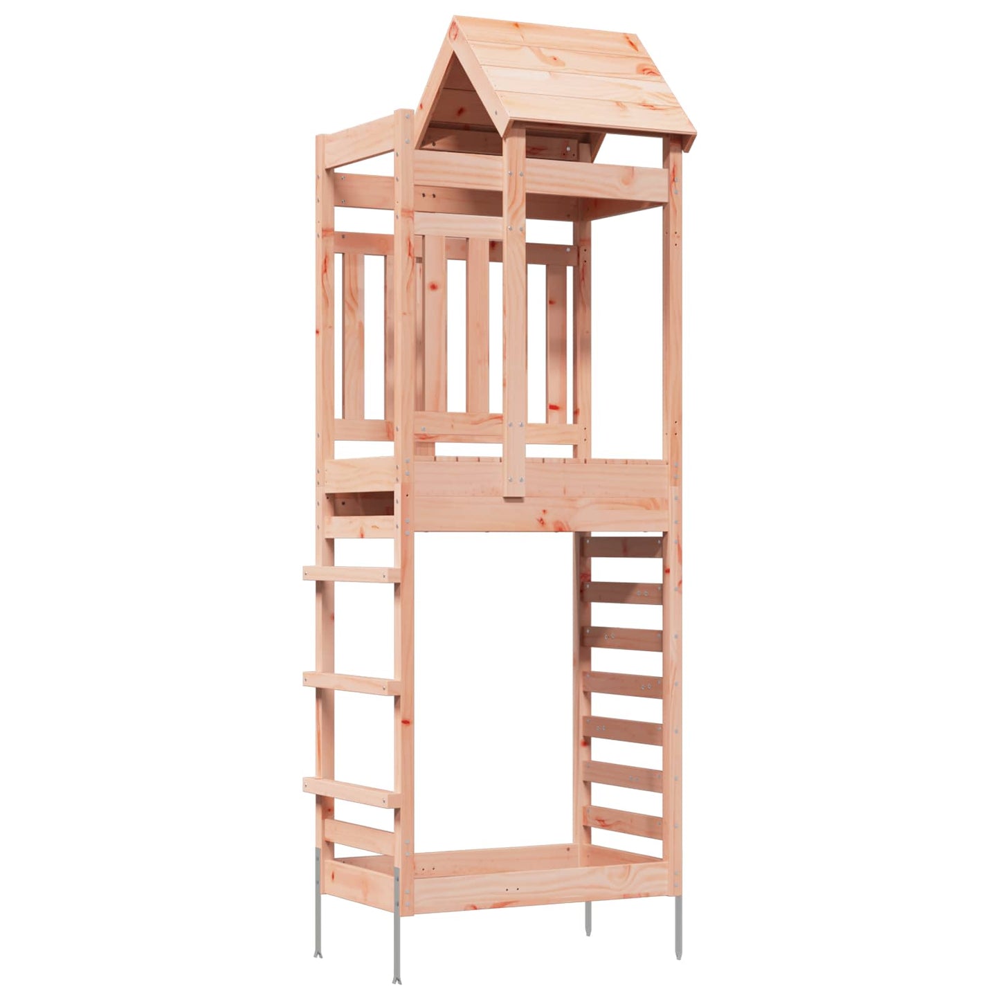 Spielturm Braun 52,5 x 85 x 238 cm Massives Douglasienholz