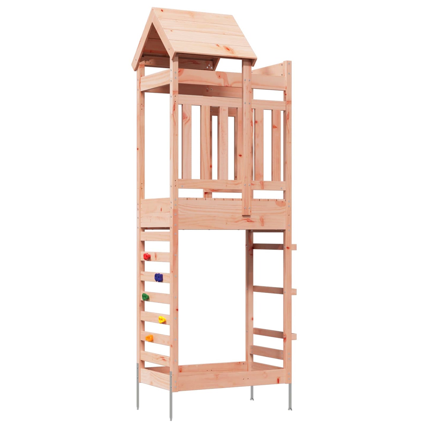 Spielturm Braun 52,5 x 85 x 238 cm Massives Douglasienholz