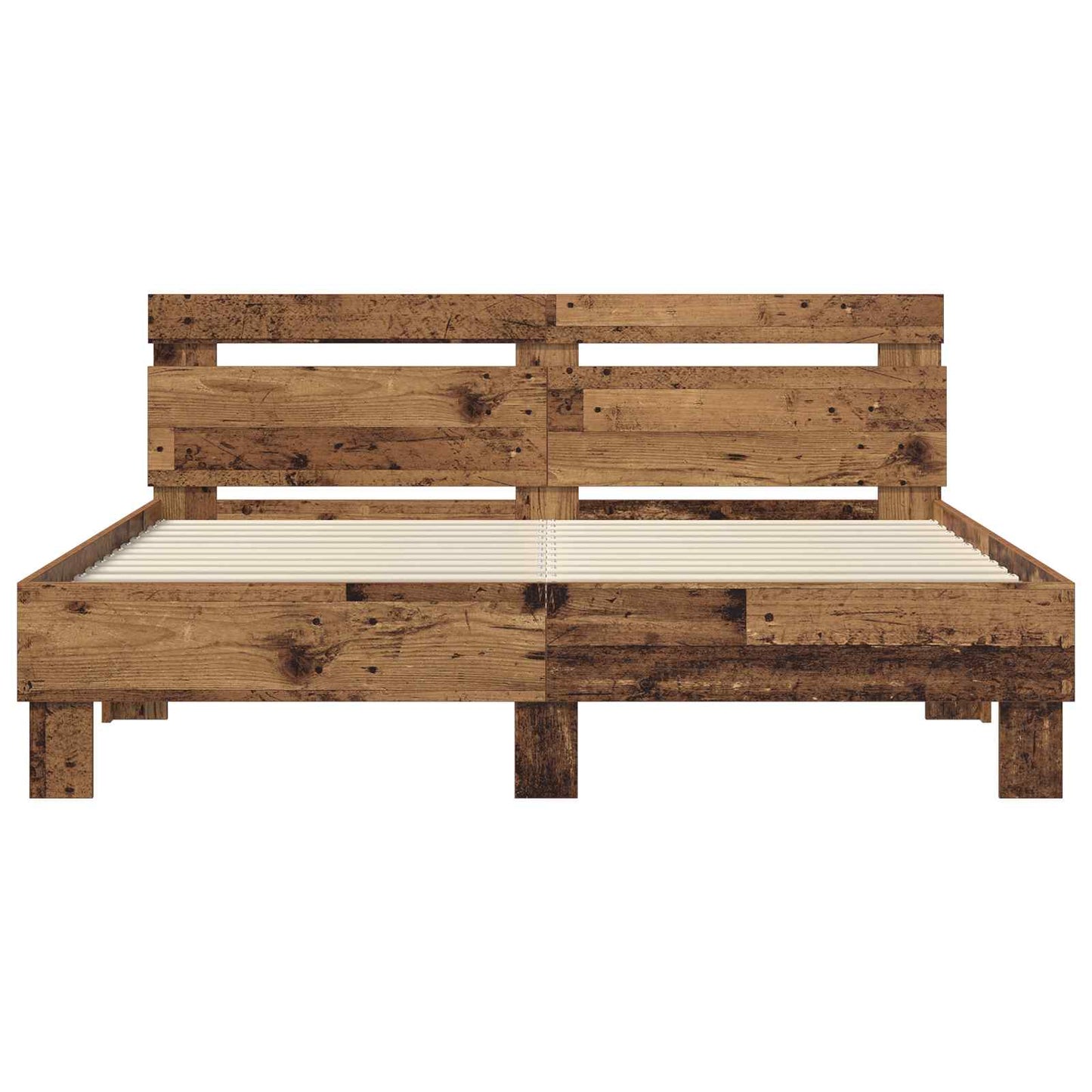 Bettrahmen Altholz 120 x 200 cm Holzwerkstoff