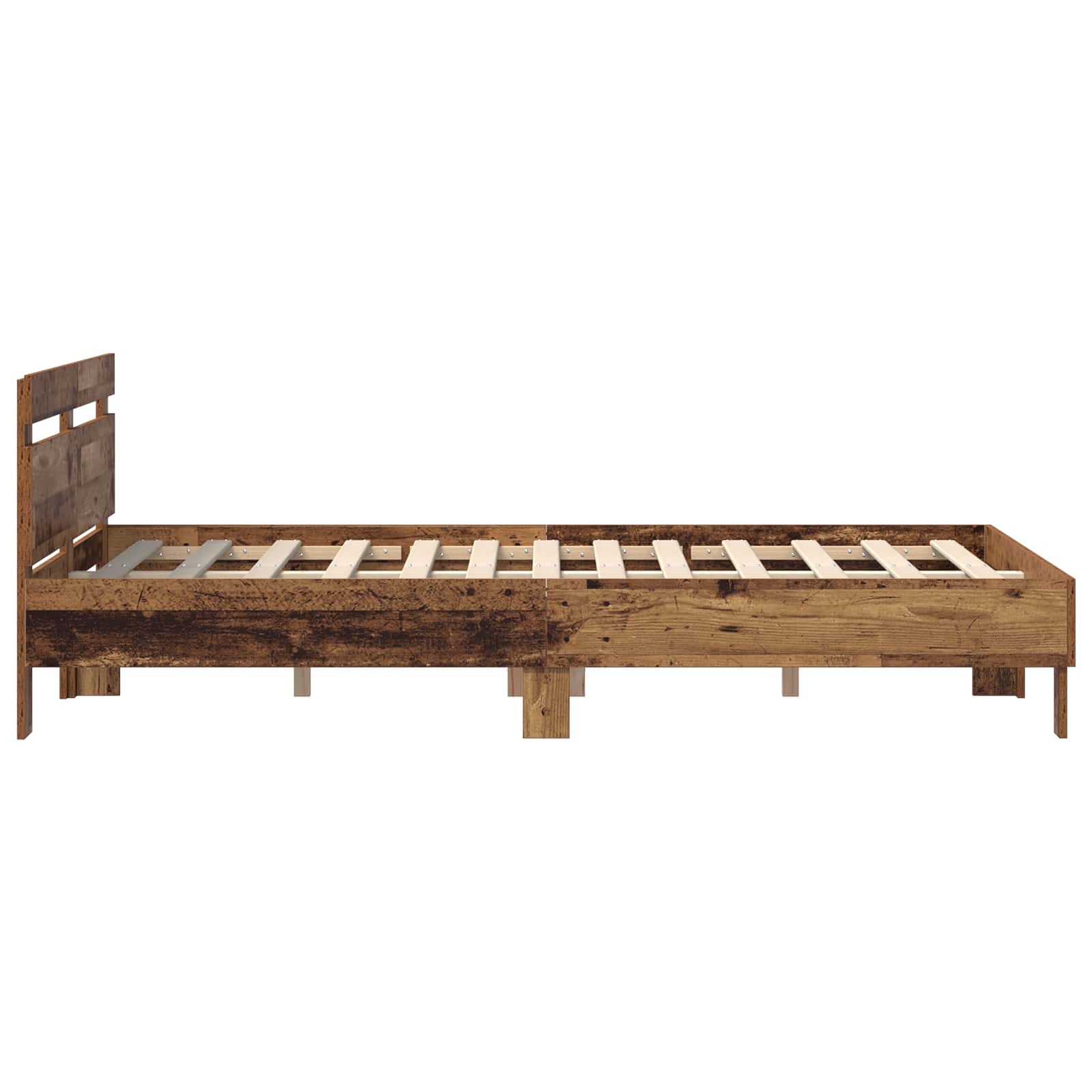 Bettrahmen Altholz 120 x 200 cm Holzwerkstoff