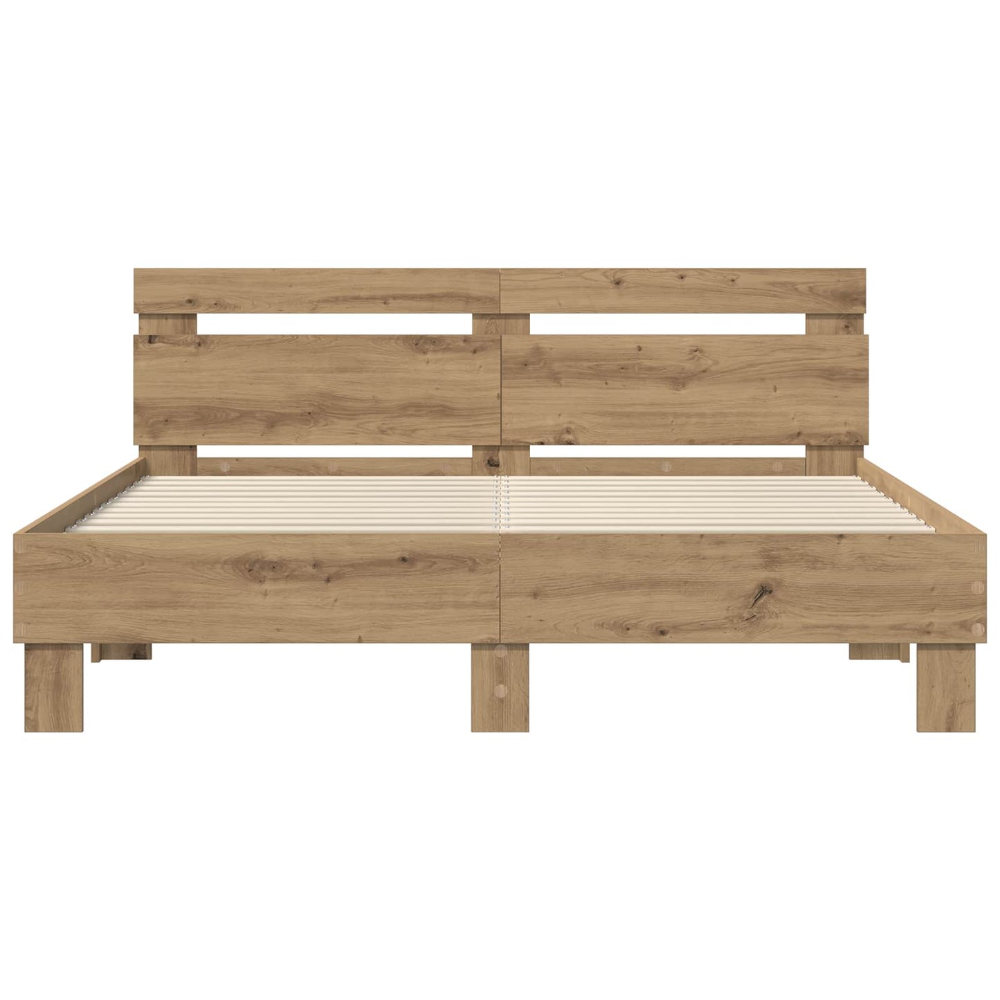 Bettrahmen Artisan-Eiche 120 x 200 cm Holzwerkstoff