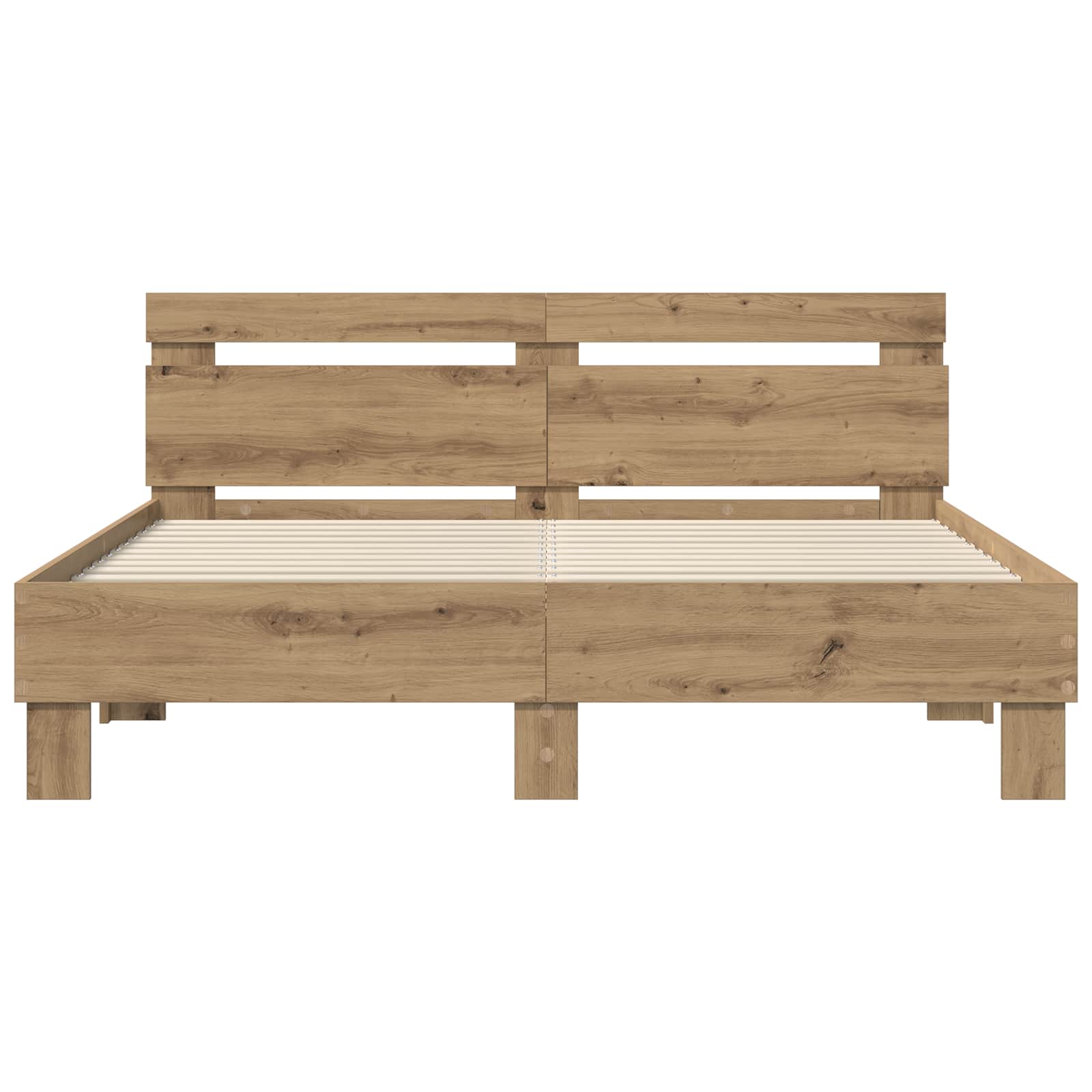 Bettrahmen Artisan-Eiche 120 x 200 cm Holzwerkstoff