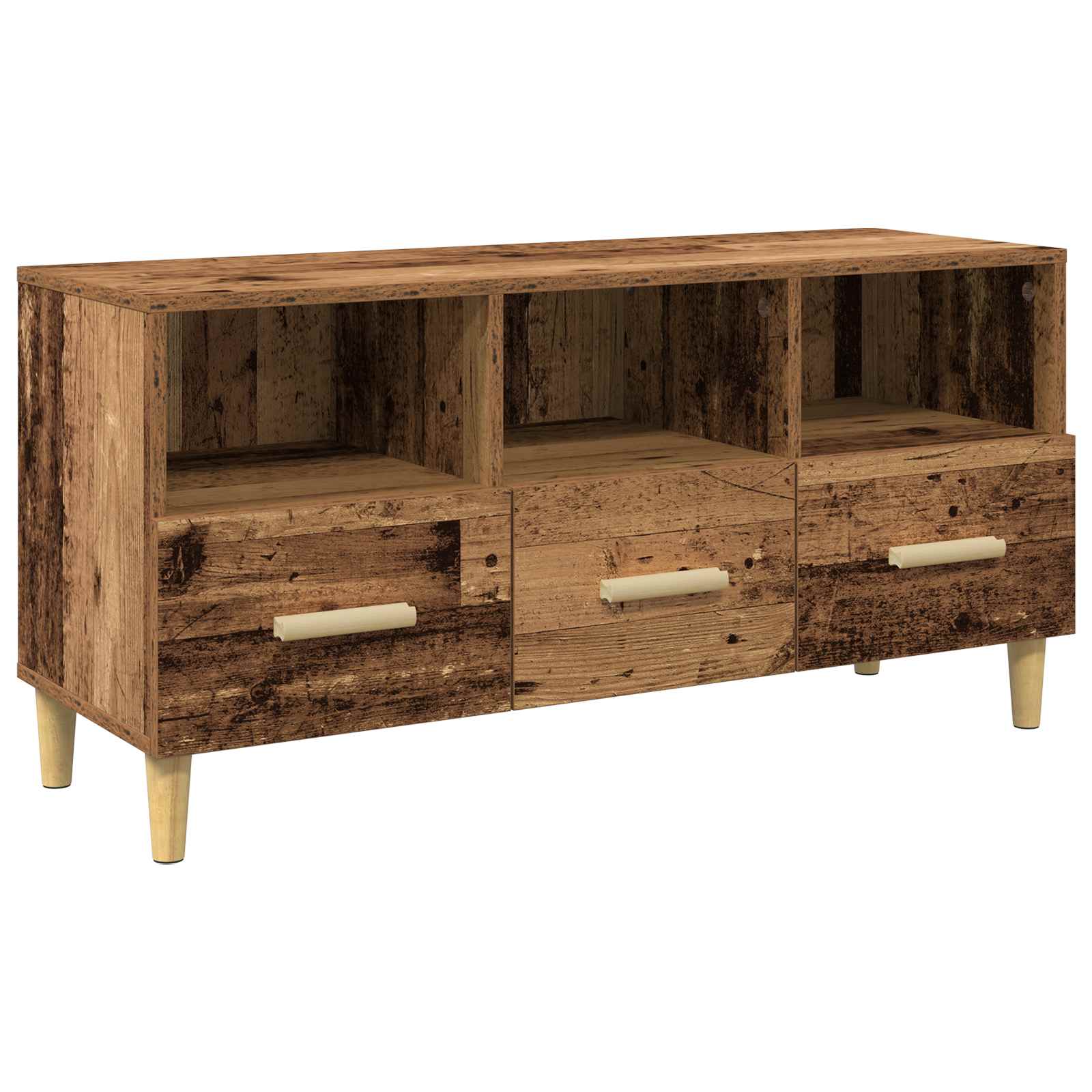TV-Schränk 102 x 36 x 50 cm Altholz Holzwerkstoff