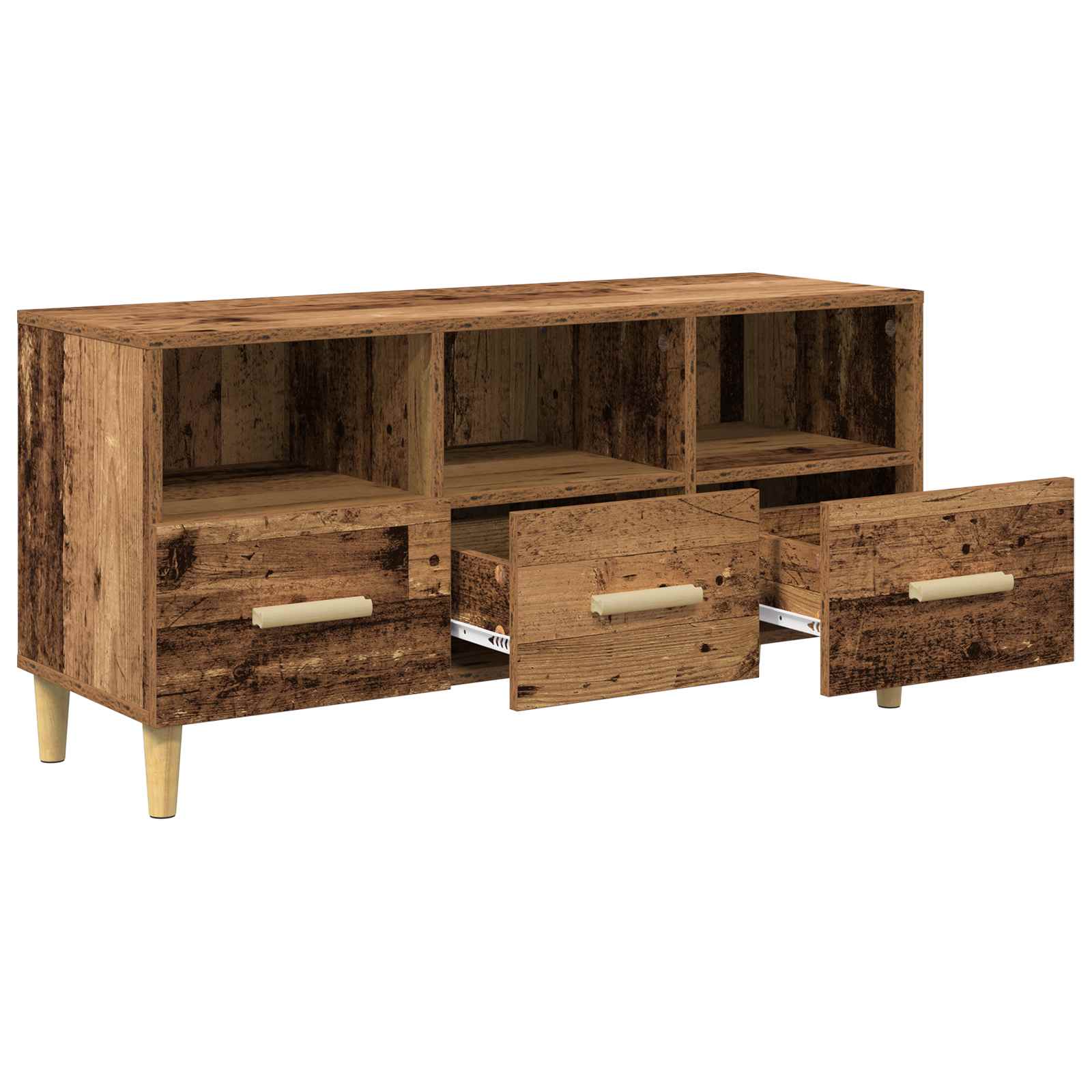 TV-Schränk 102 x 36 x 50 cm Altholz Holzwerkstoff