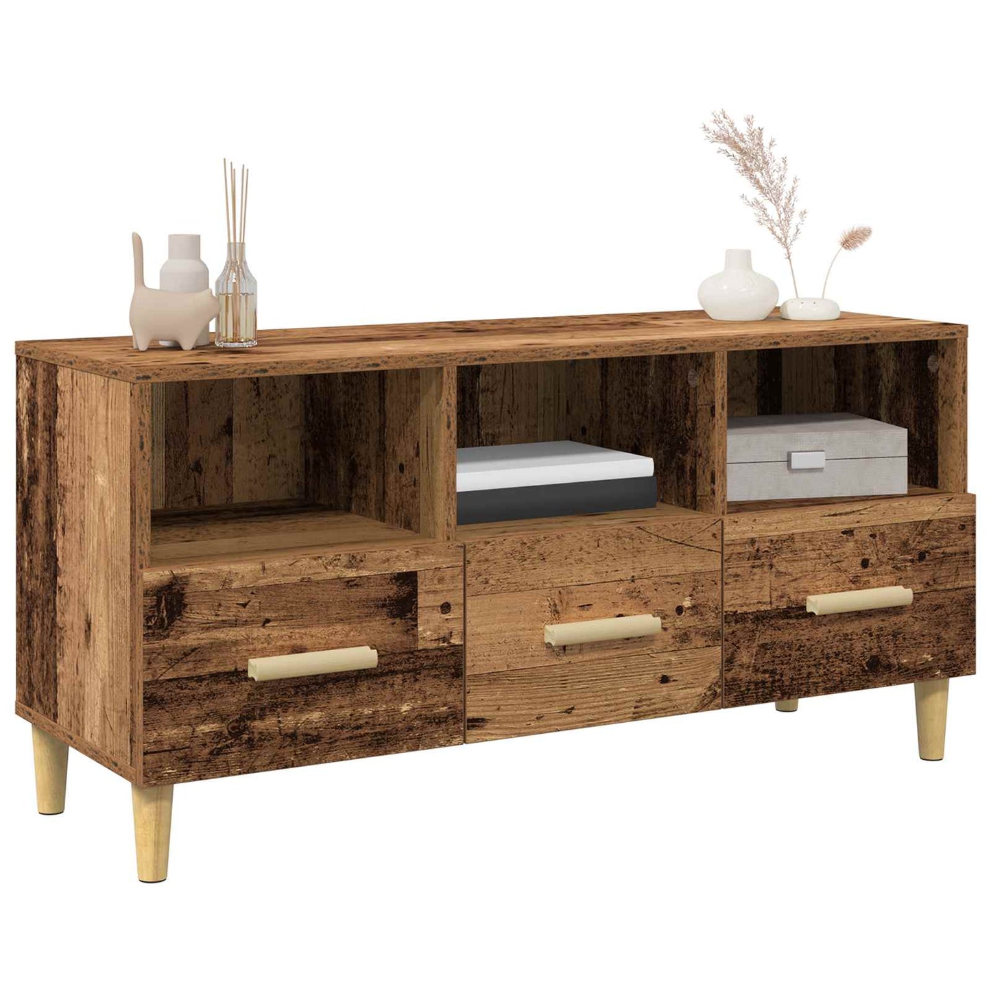TV-Schränk 102 x 36 x 50 cm Altholz Holzwerkstoff