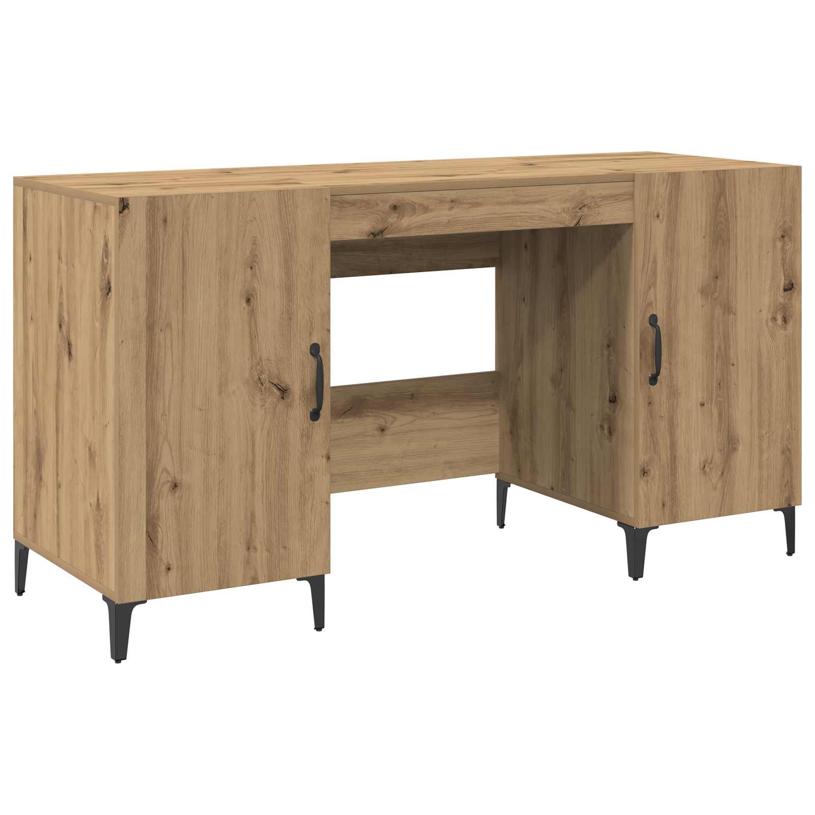 Schreibtisch Kunsthandwerk Eiche Holzwerkstoff 140 x 50 x 75 cm