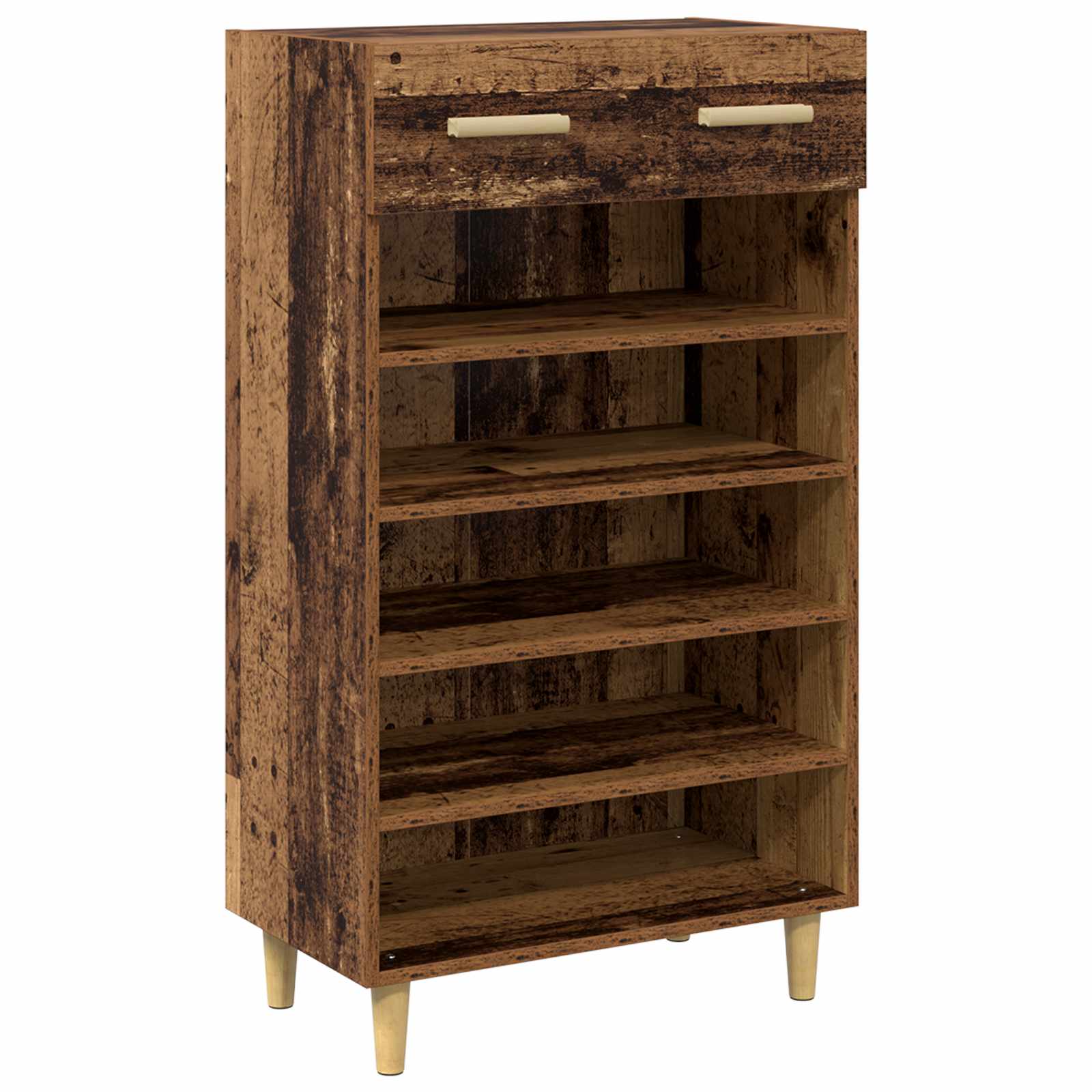 Schuhschrank 60 x 35 x 105 cm Holzwerkstoff Altholz