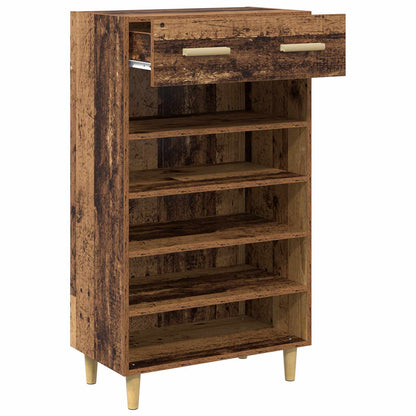 Schuhschrank 60 x 35 x 105 cm Holzwerkstoff Altholz
