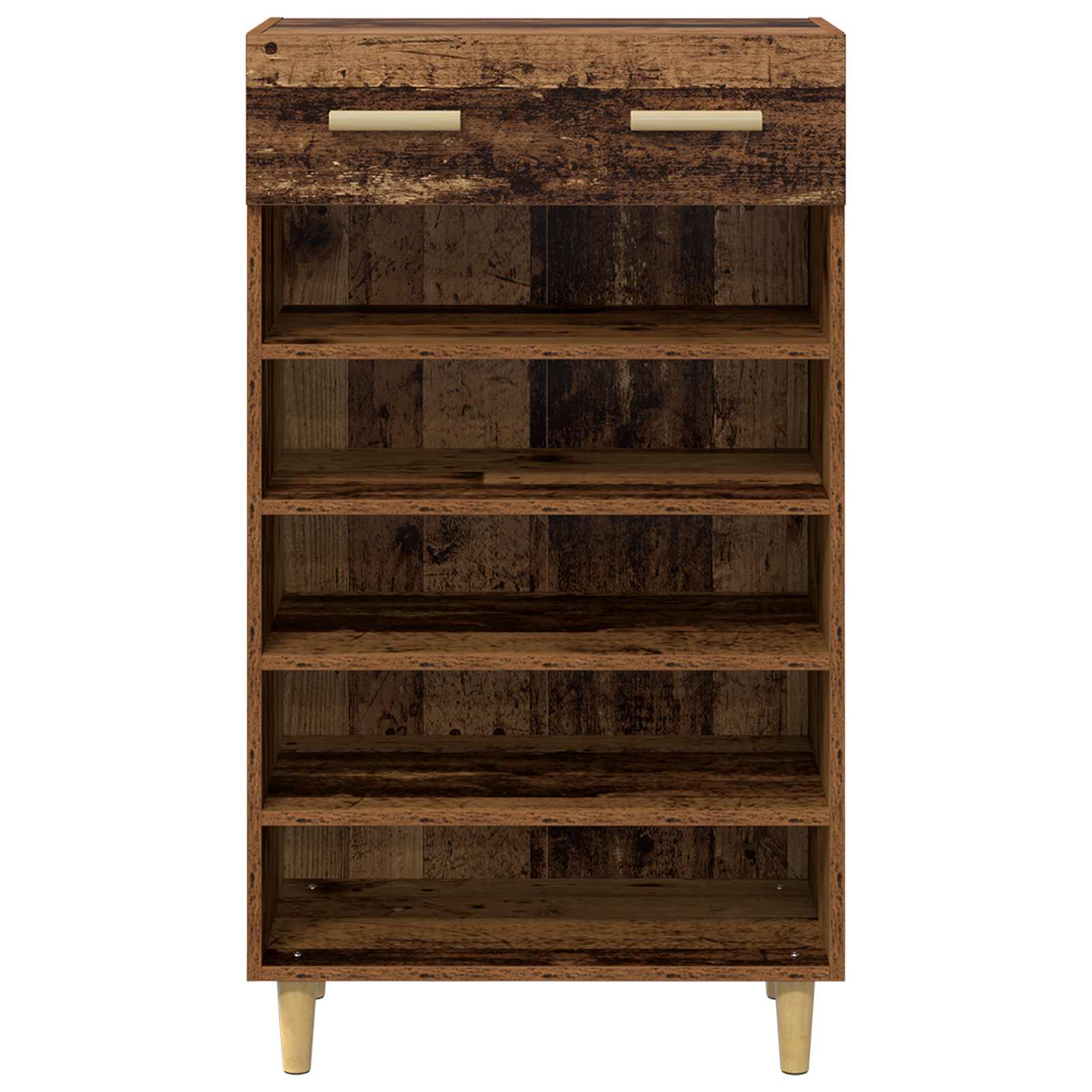 Schuhschrank 60 x 35 x 105 cm Holzwerkstoff Altholz