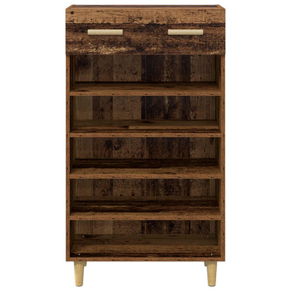 Schuhschrank 60 x 35 x 105 cm Holzwerkstoff Altholz
