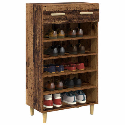 Schuhschrank 60 x 35 x 105 cm Holzwerkstoff Altholz