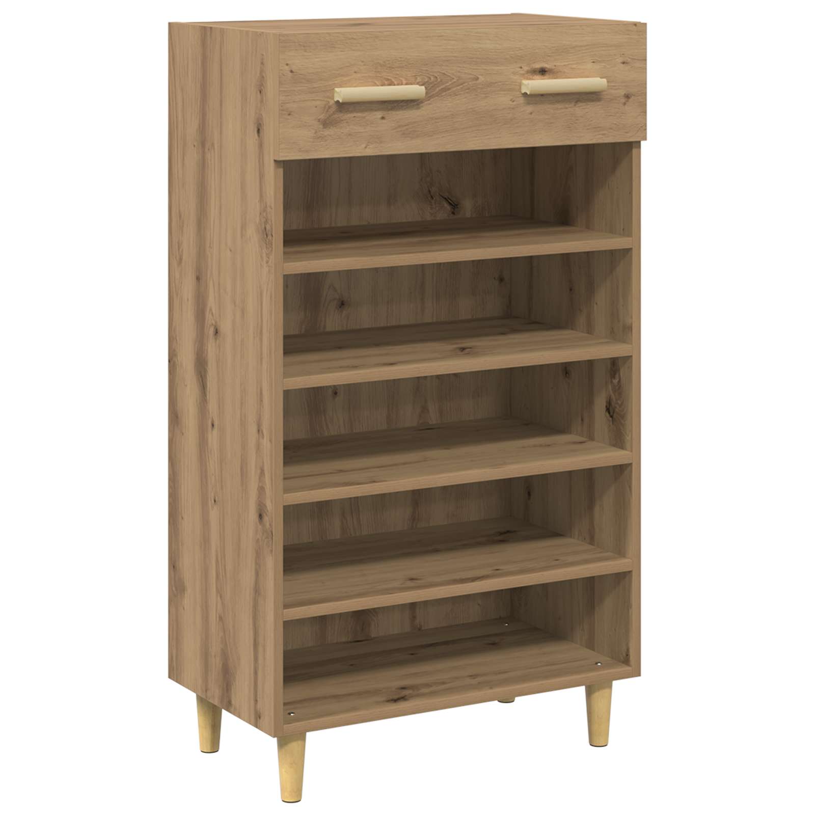 Schuhschrank 60 x 35 x 105 cm Holzwerkstoff Kunsthandwerk Eiche