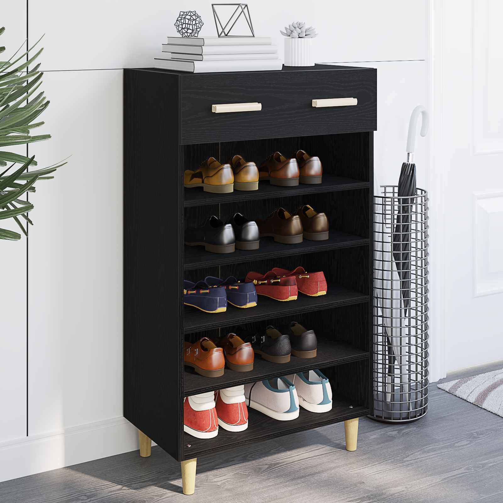 Schuhschrank 60 x 35 x 105 cm Holzwerkstoff