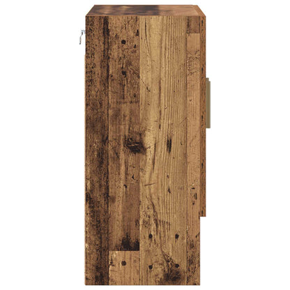 Wandschrank 60 x 31 x 70 cm Holzwerkstoff Altholz