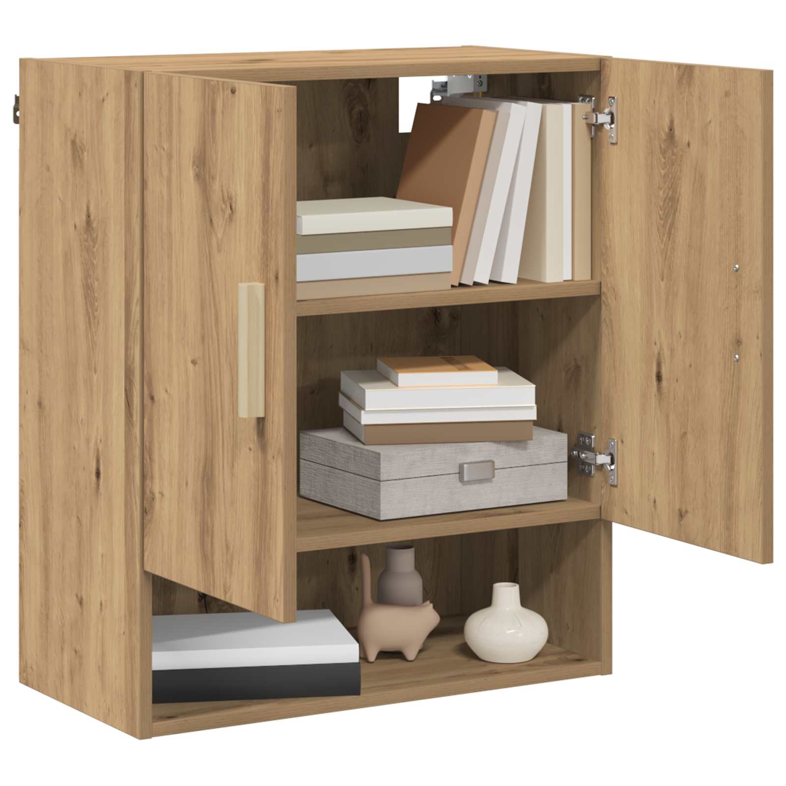 Wandschrank 60 x 31 x 70 cm Holzwerkstoff Kunsthandwerk Eiche