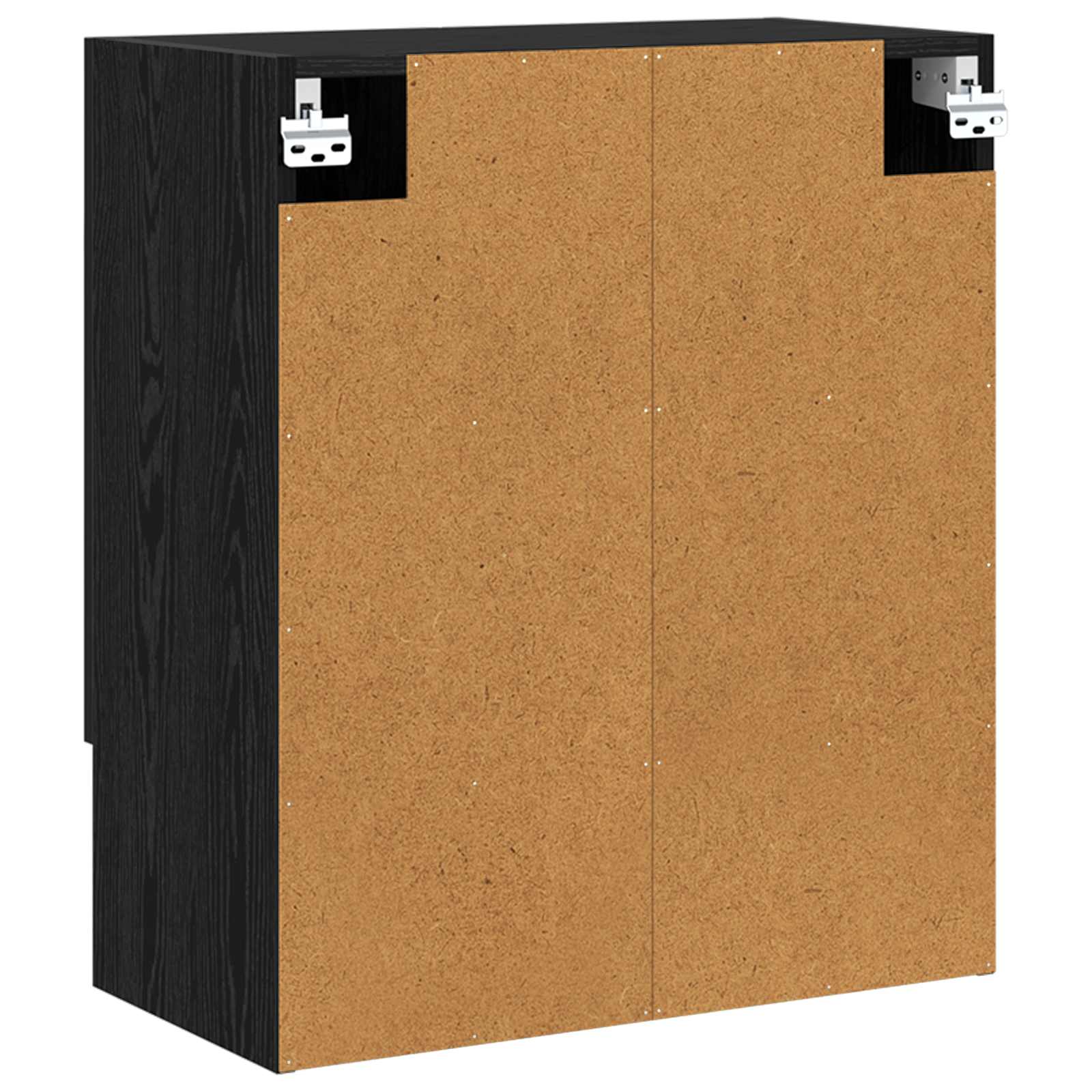 Wandschrank 60 x 31 x 70 cm Holzwerkstoff Schwarz Eichen-Optik