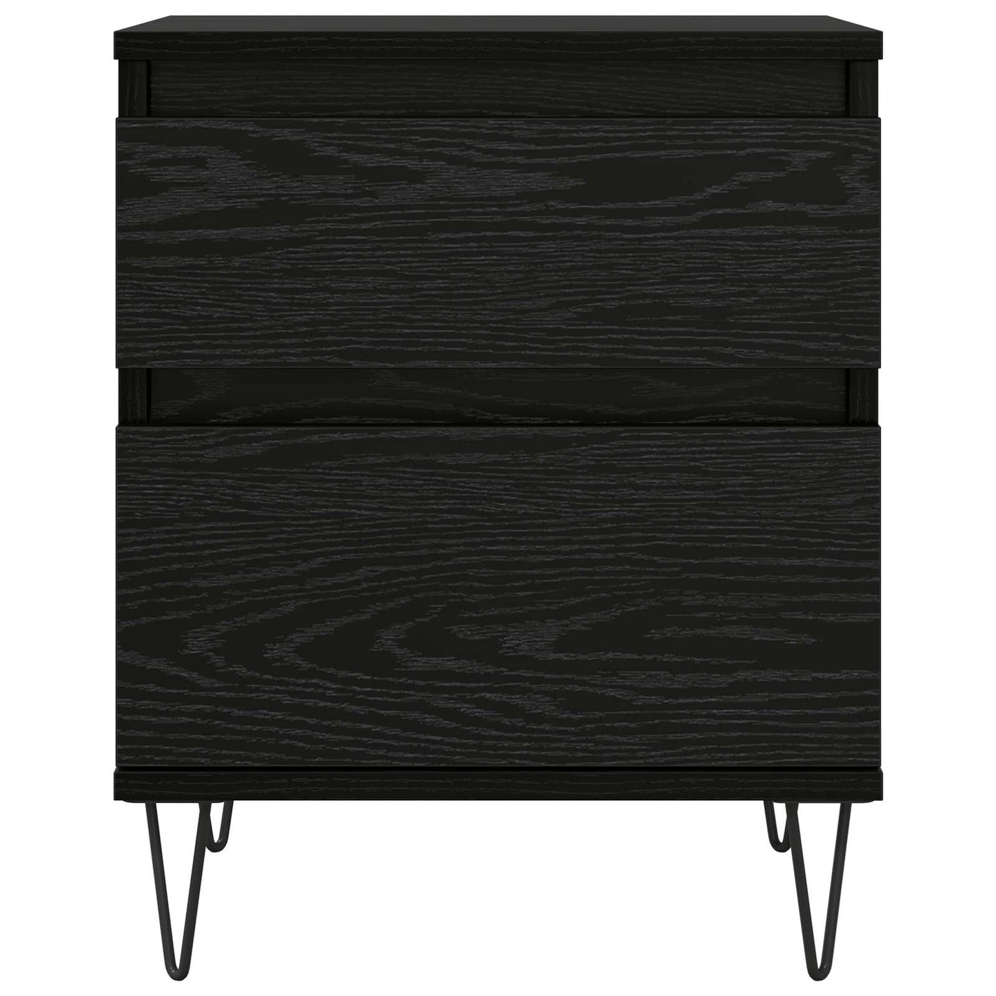 Bettschrank Schwarz Eichen-Optik 40 x 35 x 50 cm Holzwerkstoff