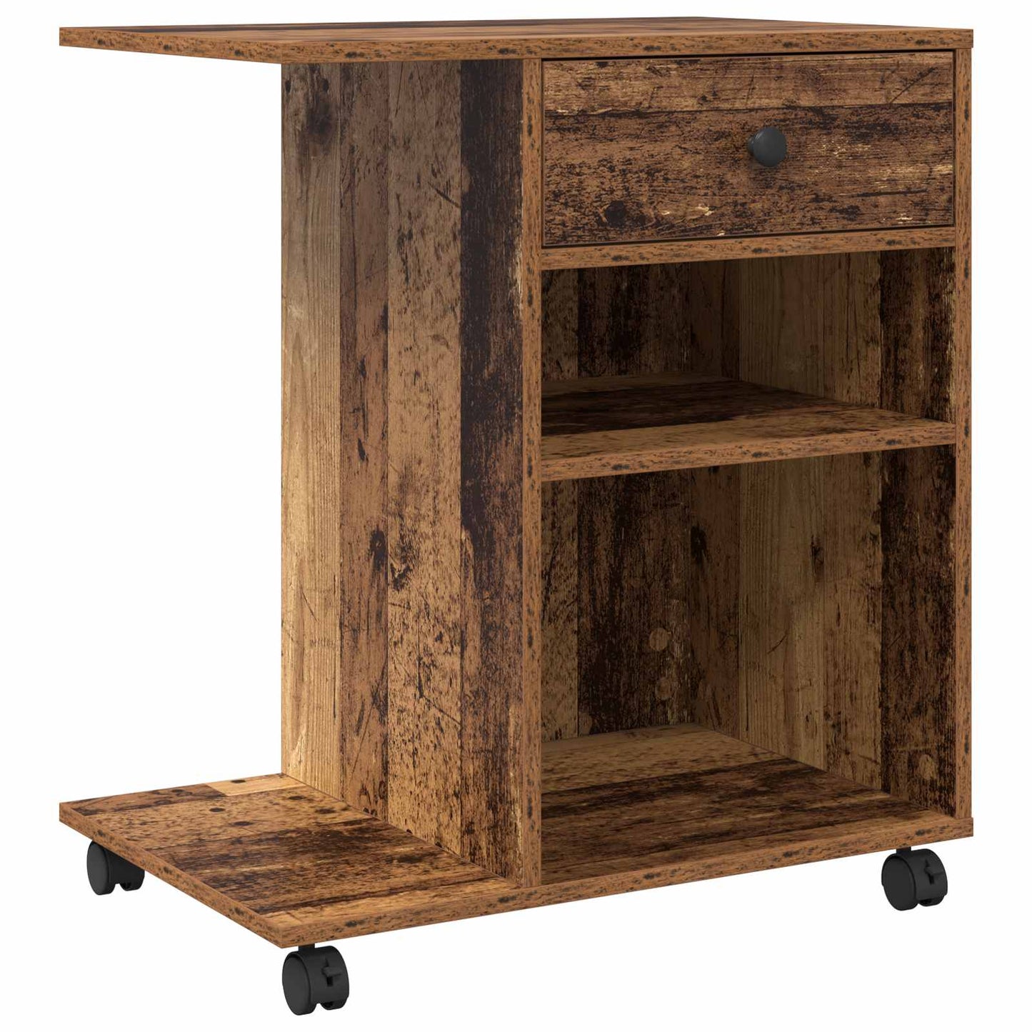 Druckerständer Altholz 60 x 40 x 68,5 cm Holzwerkstoff