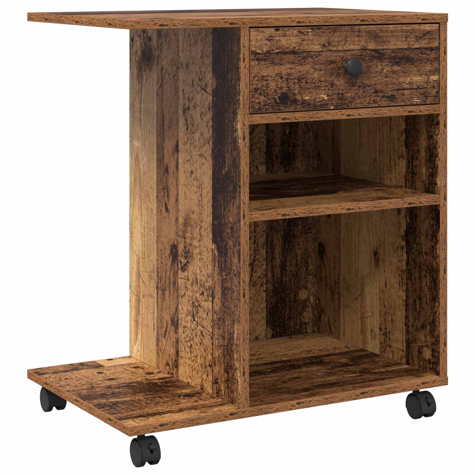 Druckerständer Altholz 60 x 40 x 68,5 cm Holzwerkstoff