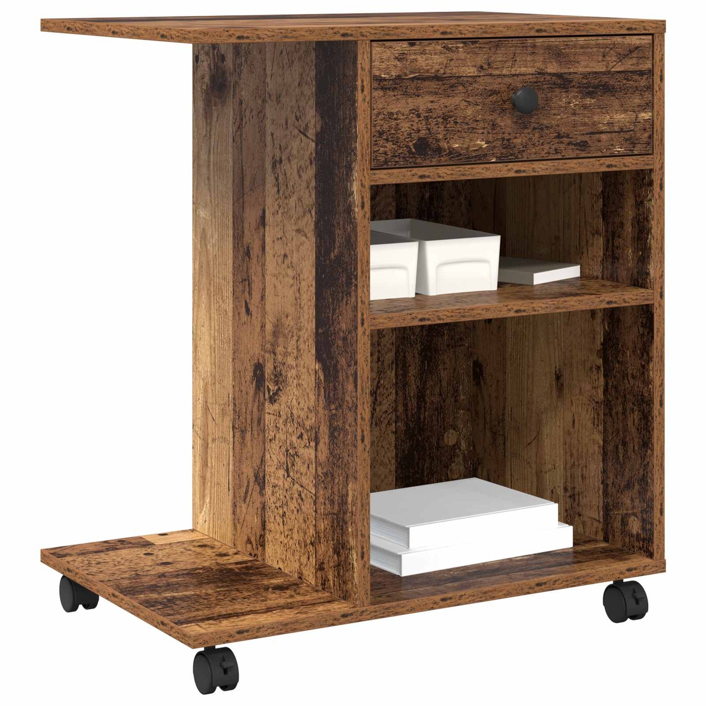 Druckerständer Altholz 60 x 40 x 68,5 cm Holzwerkstoff