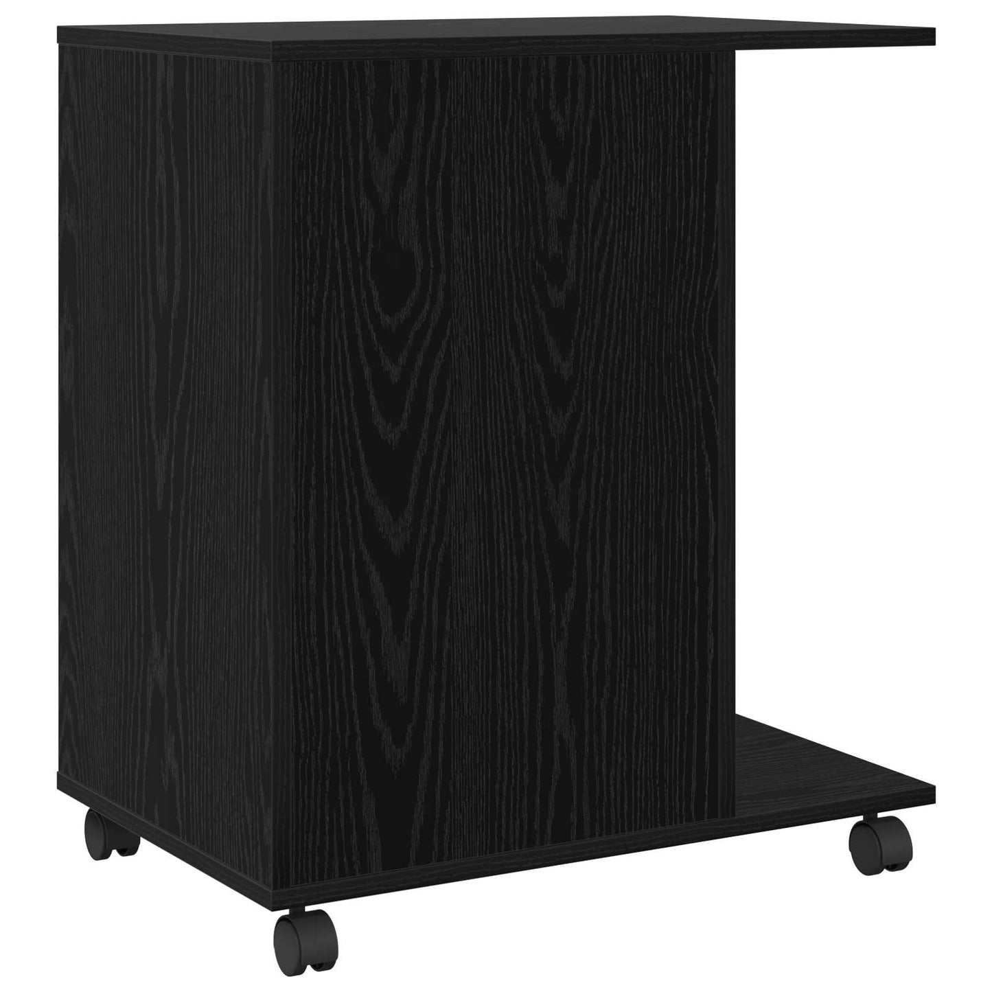 Druckerständer Schwarz Eichen-Optik 60 x 40 x 68,5 cm