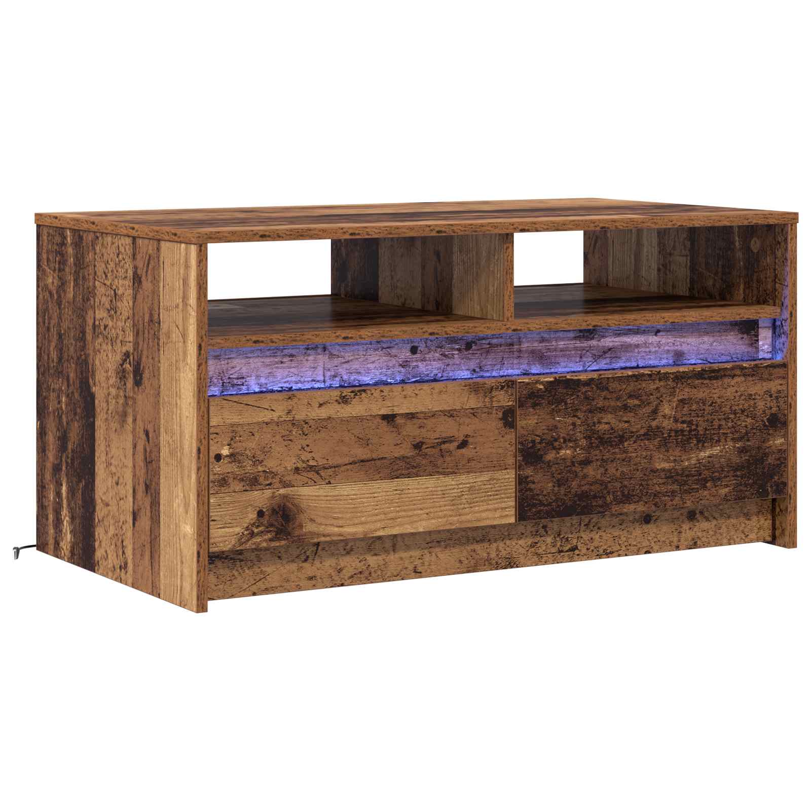 Couchtisch Altholz 90 x 50 x 45 cm Holzwerkstoff