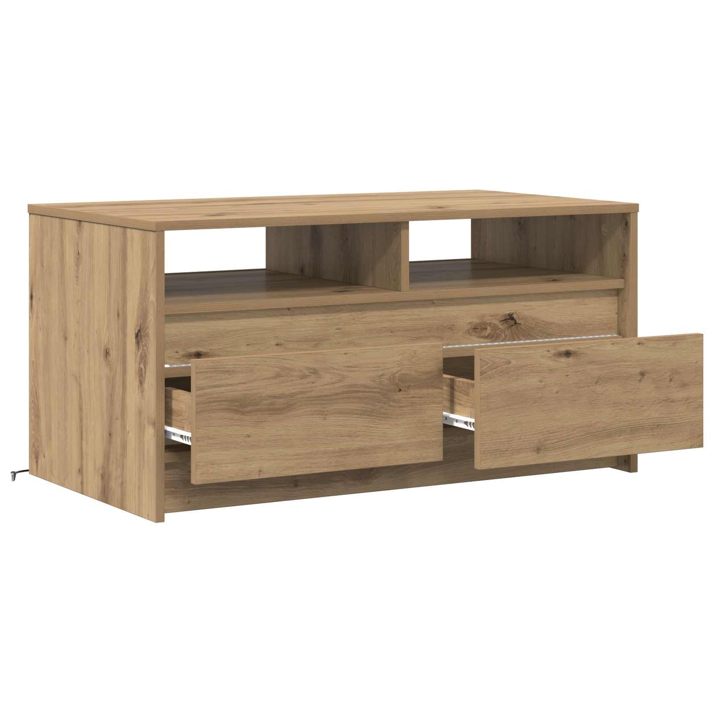 Couchtisch Kunsthandwerk Eiche 90 x 50 x 45 cm Holzwerkstoff