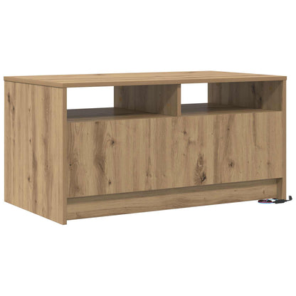 Couchtisch Kunsthandwerk Eiche 90 x 50 x 45 cm Holzwerkstoff