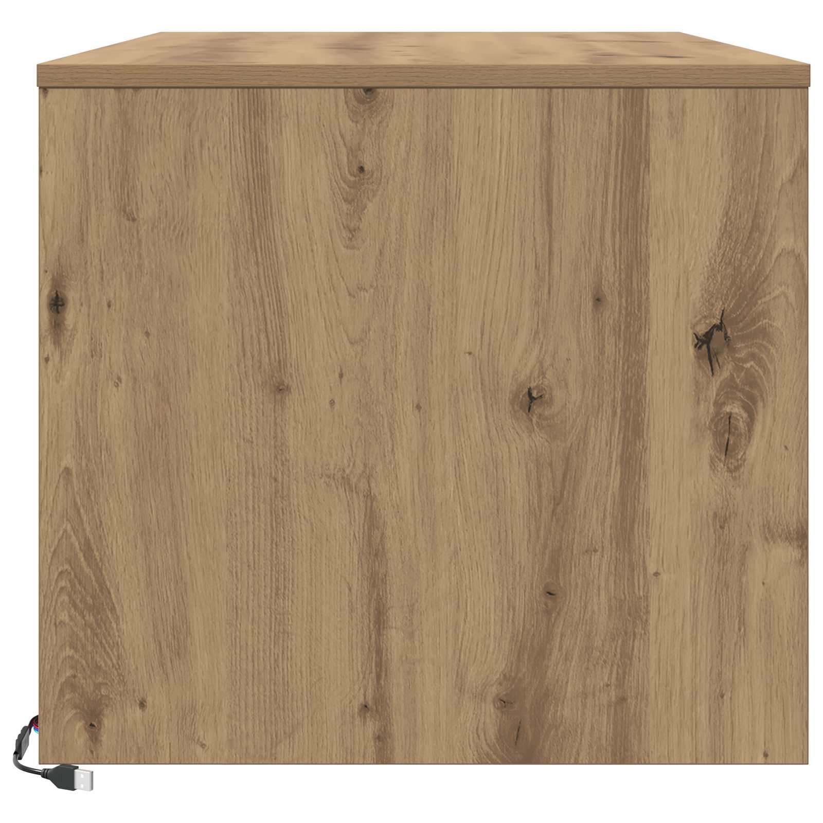 Couchtisch Kunsthandwerk Eiche 90 x 50 x 45 cm Holzwerkstoff
