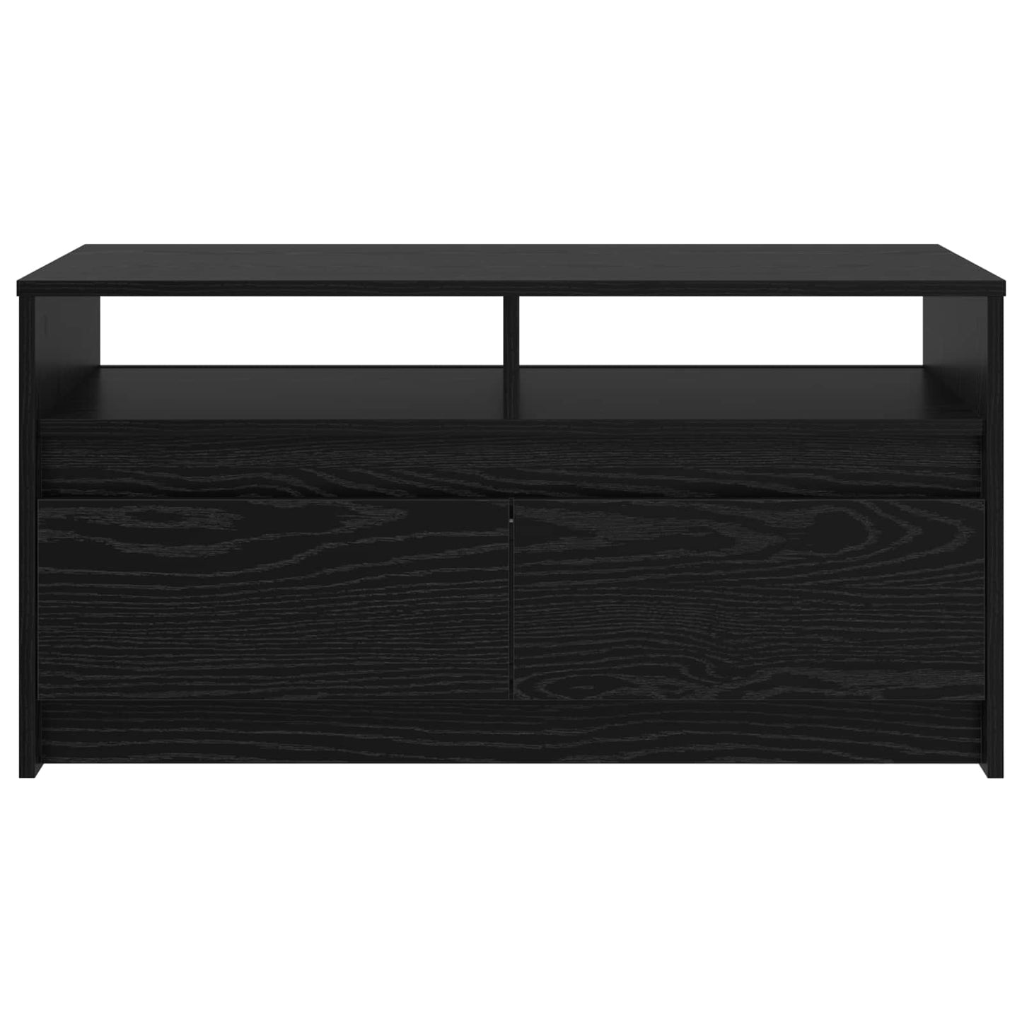 Couchtisch Schwarz Eichen-Optik 90 x 50 x 45 cm Holzwerkstoff