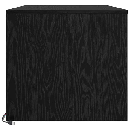 Couchtisch Schwarz Eichen-Optik 90 x 50 x 45 cm Holzwerkstoff