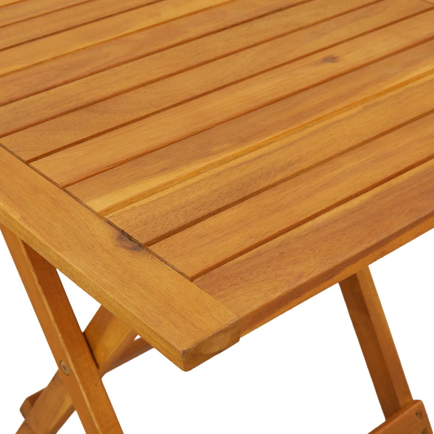 Reclining and Folding Sunlounger 2 stk. Massivholz Akazie Natur