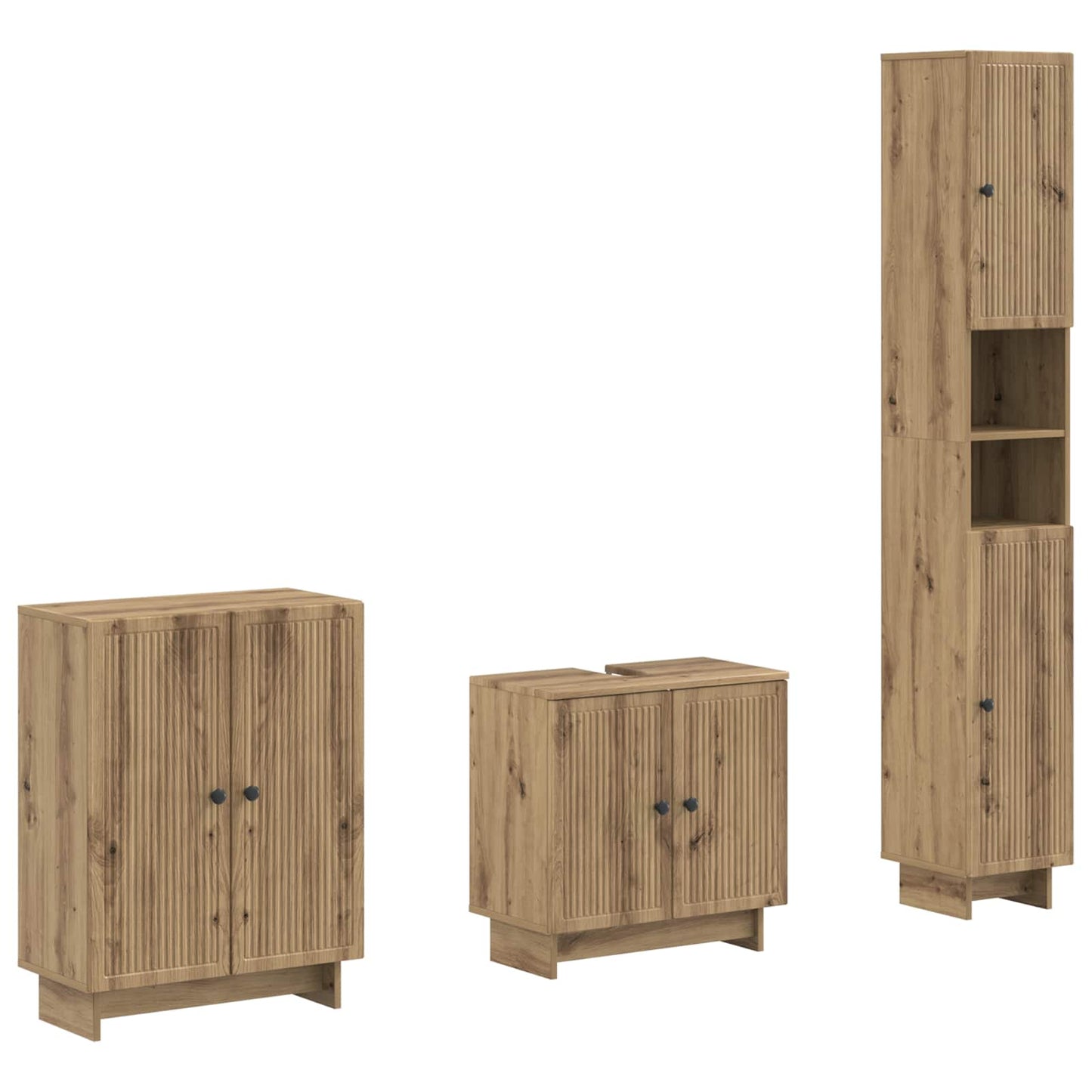 3-teiliges Badezimmer-Schranksystem EDE Artisan-Eiche