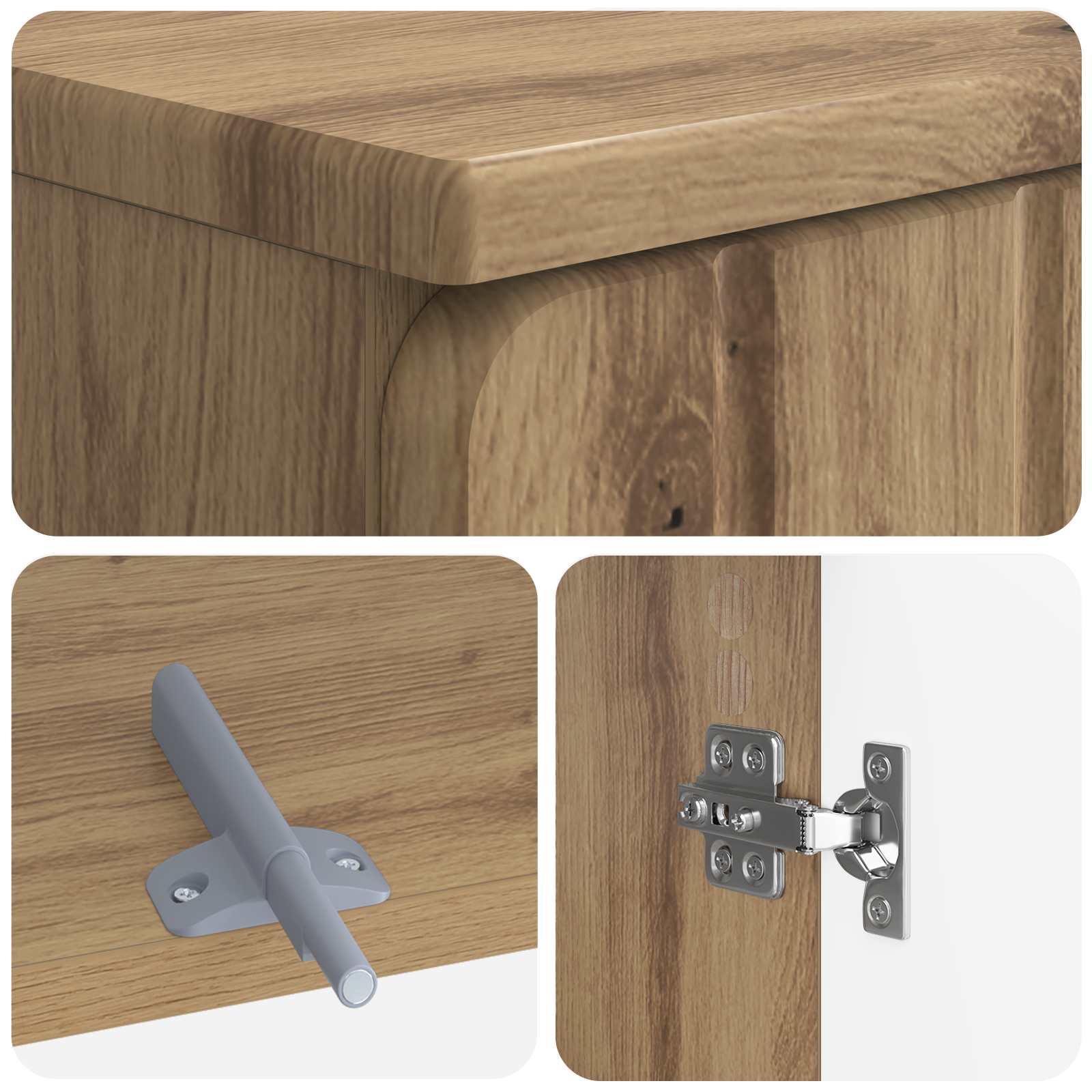 3-teiliges Badezimmer-Schranksystem ZWOLLE Artisan-Eiche