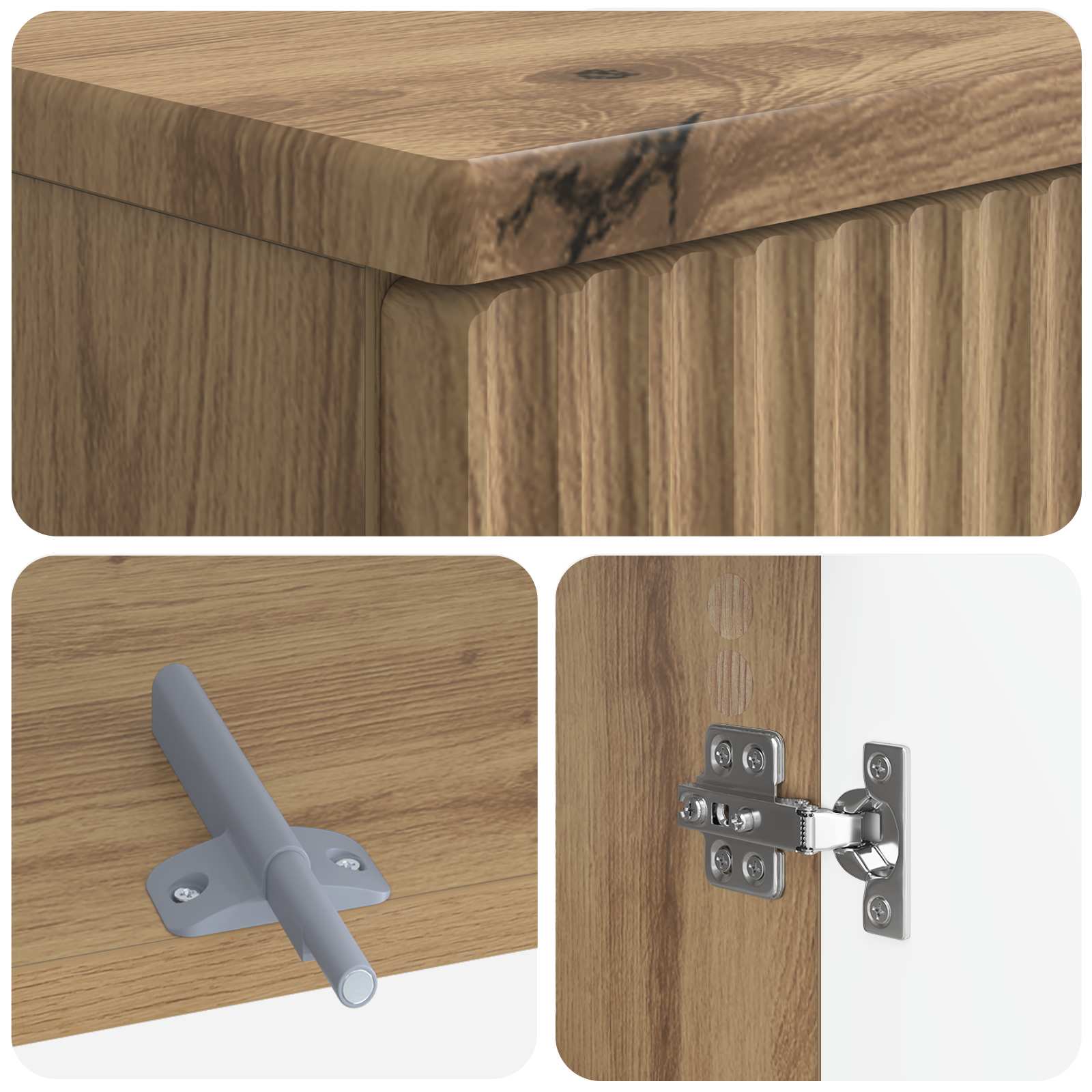 3-teiliges Badezimmer-Schranksystem ARNHEM Artisan-Eiche