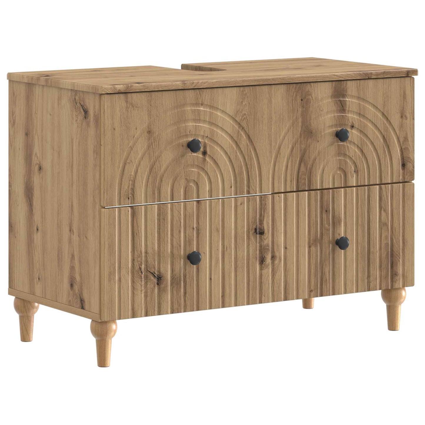 2-teiliges Badezimmer Schrank Set ALKMAAR Artisan-Eiche