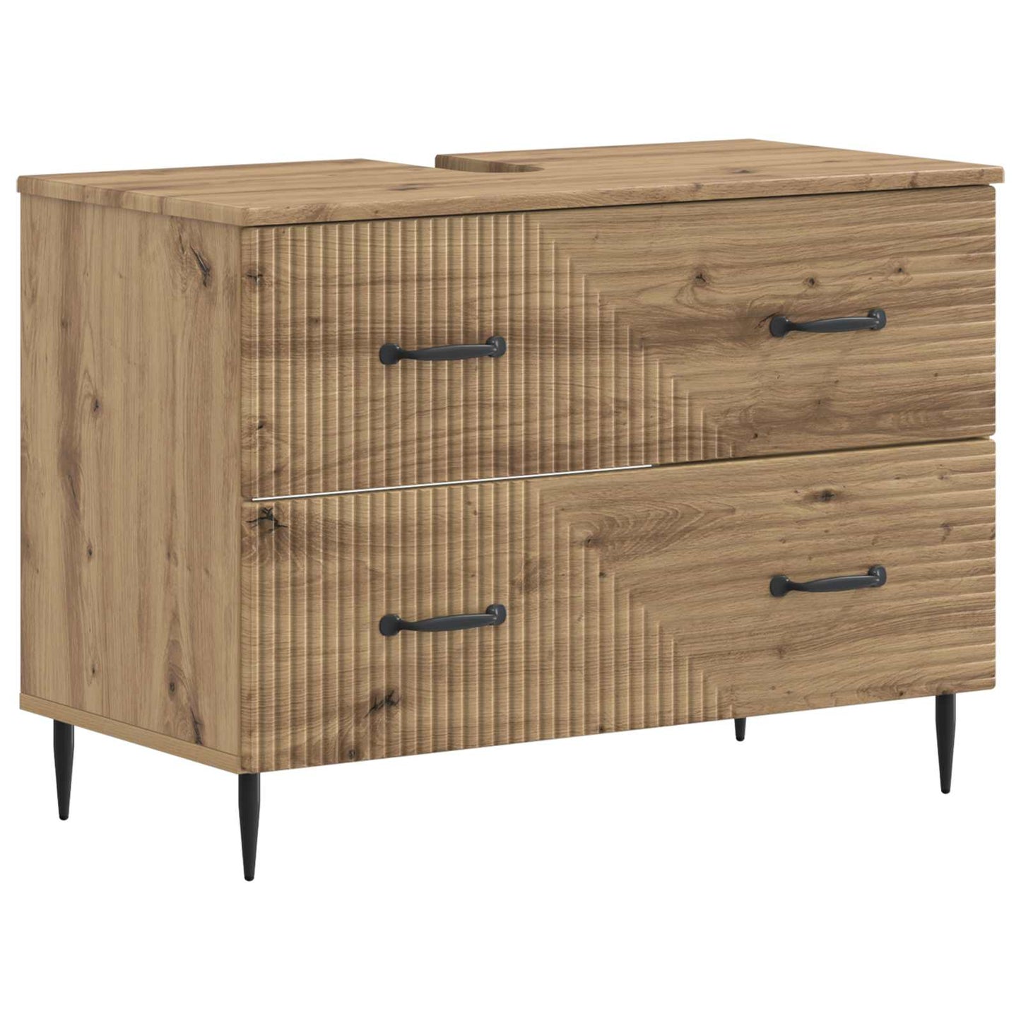 2-teiliges Badezimmer Schrank Set HAARLEM Artisan-Eiche