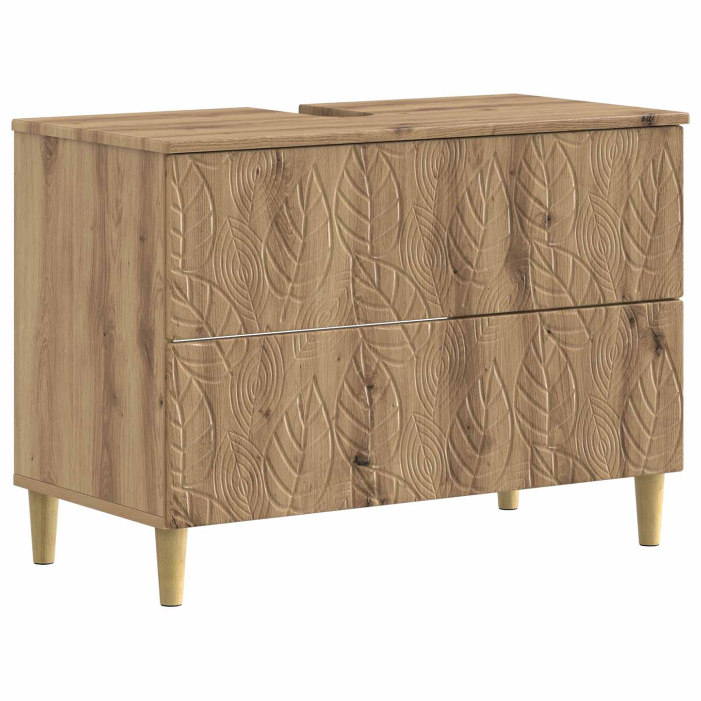 2-teiliges Badezimmer Schrank Set DELFT Artisan-Eiche