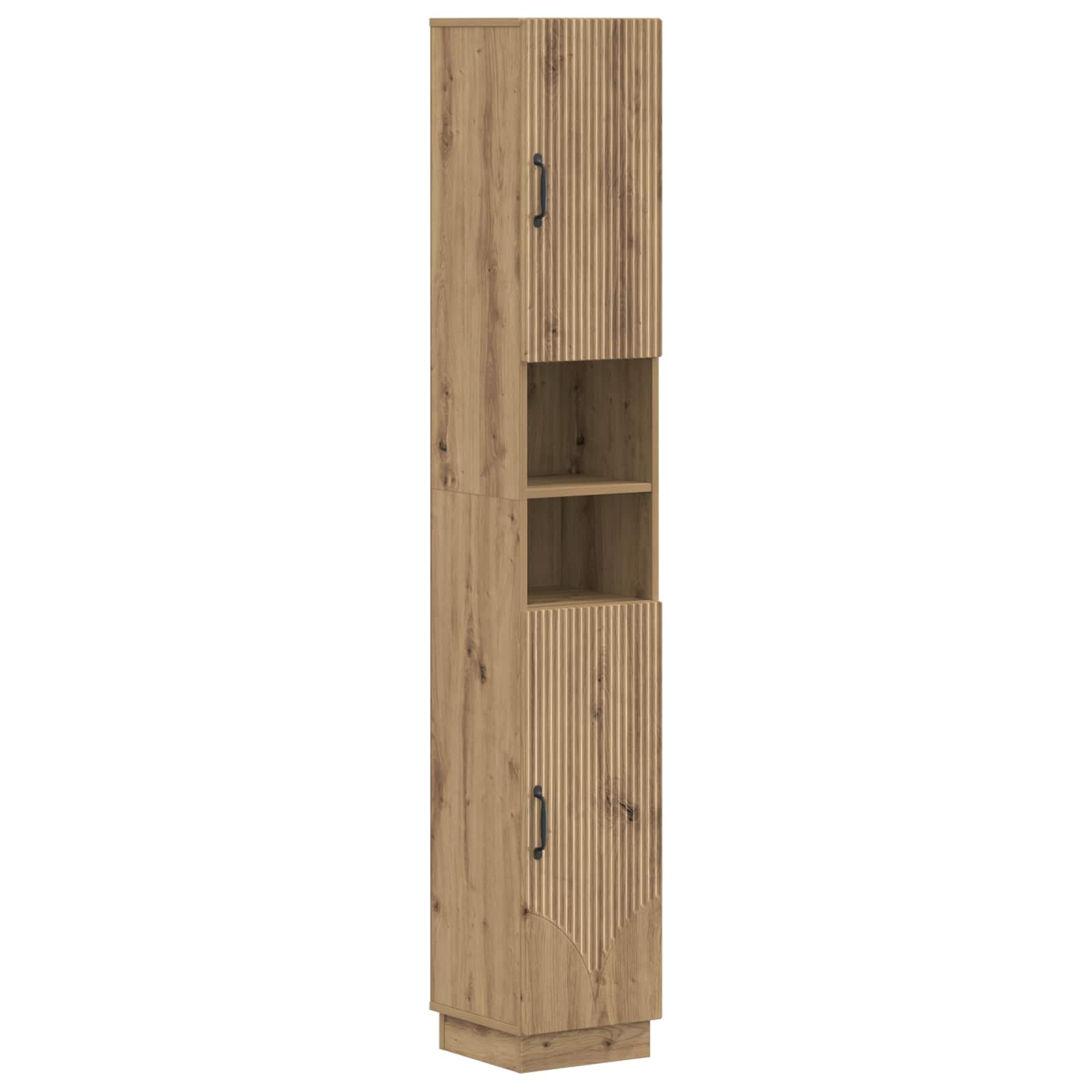 2-teiliges Badezimmer Schrank Set HOORN Artisan-Eiche