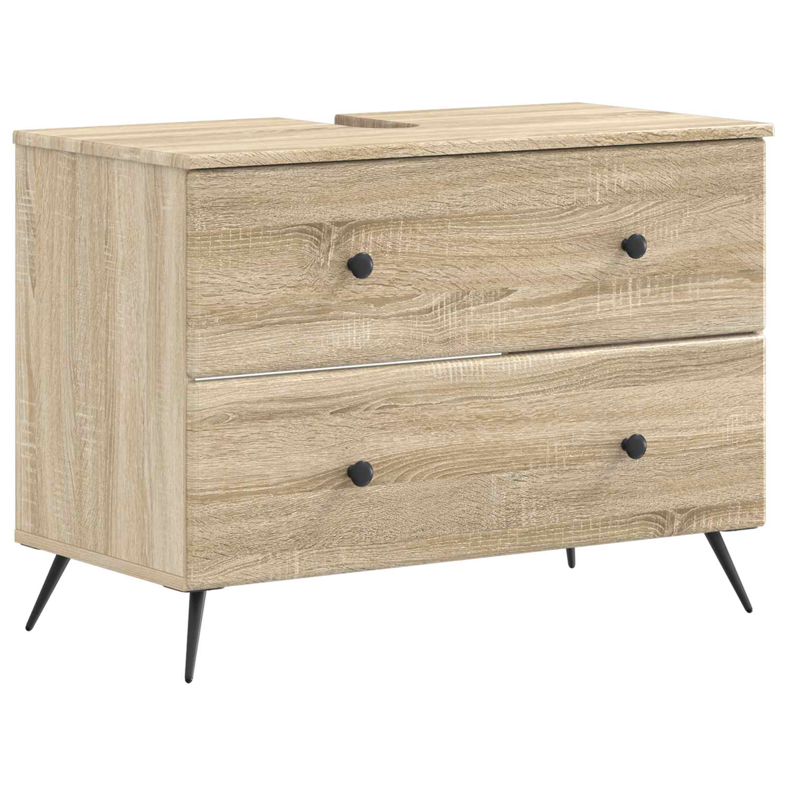 2-teiliges Badezimmer Schrank Set BREDA Sonoma-Eiche