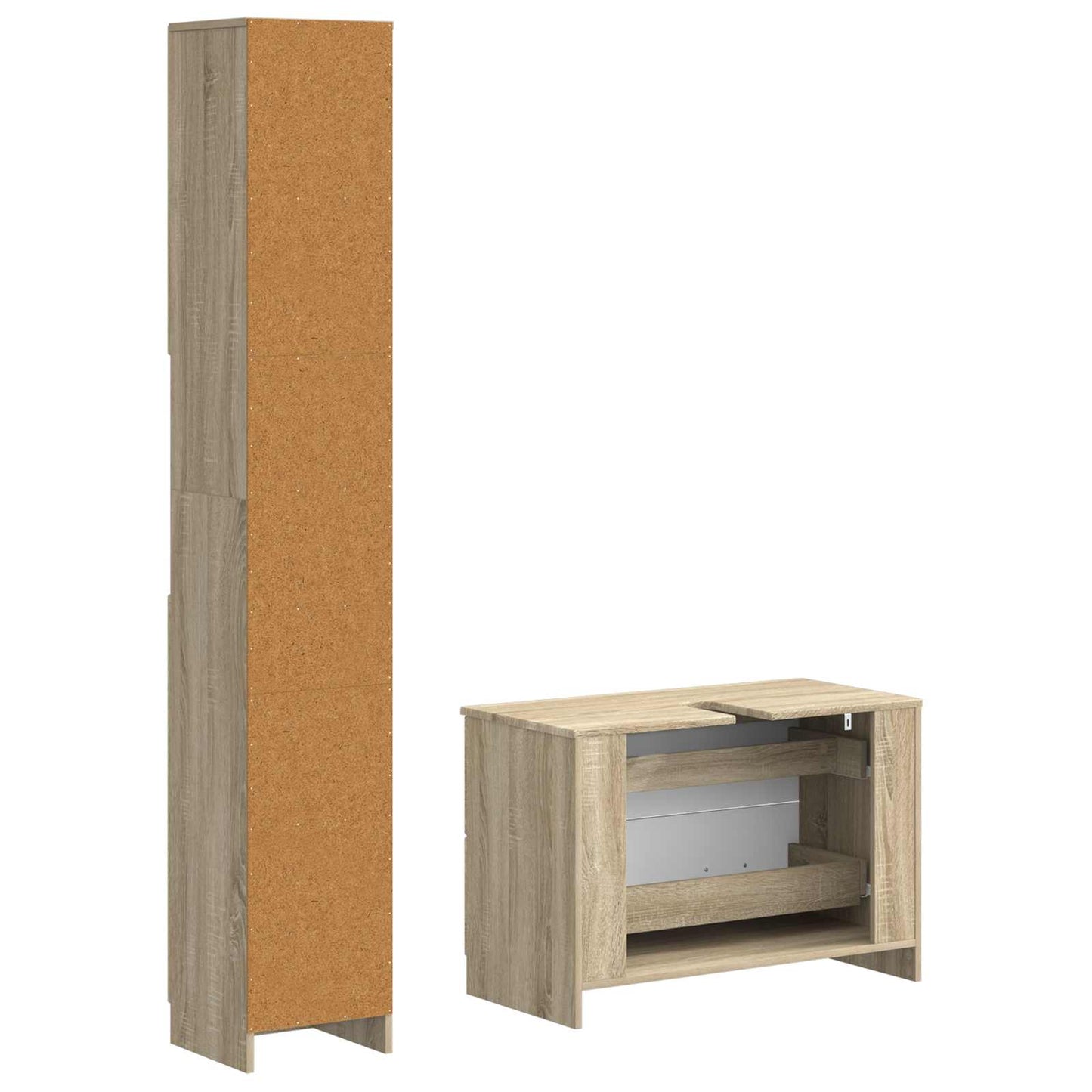 2-teiliges Badezimmer Schrank Set UTRECHT Sonoma-Eiche