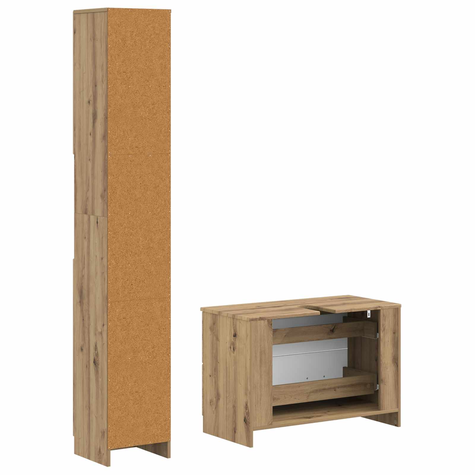 2-teiliges Badezimmer Schrank Set UTRECHT Artisan-Eiche