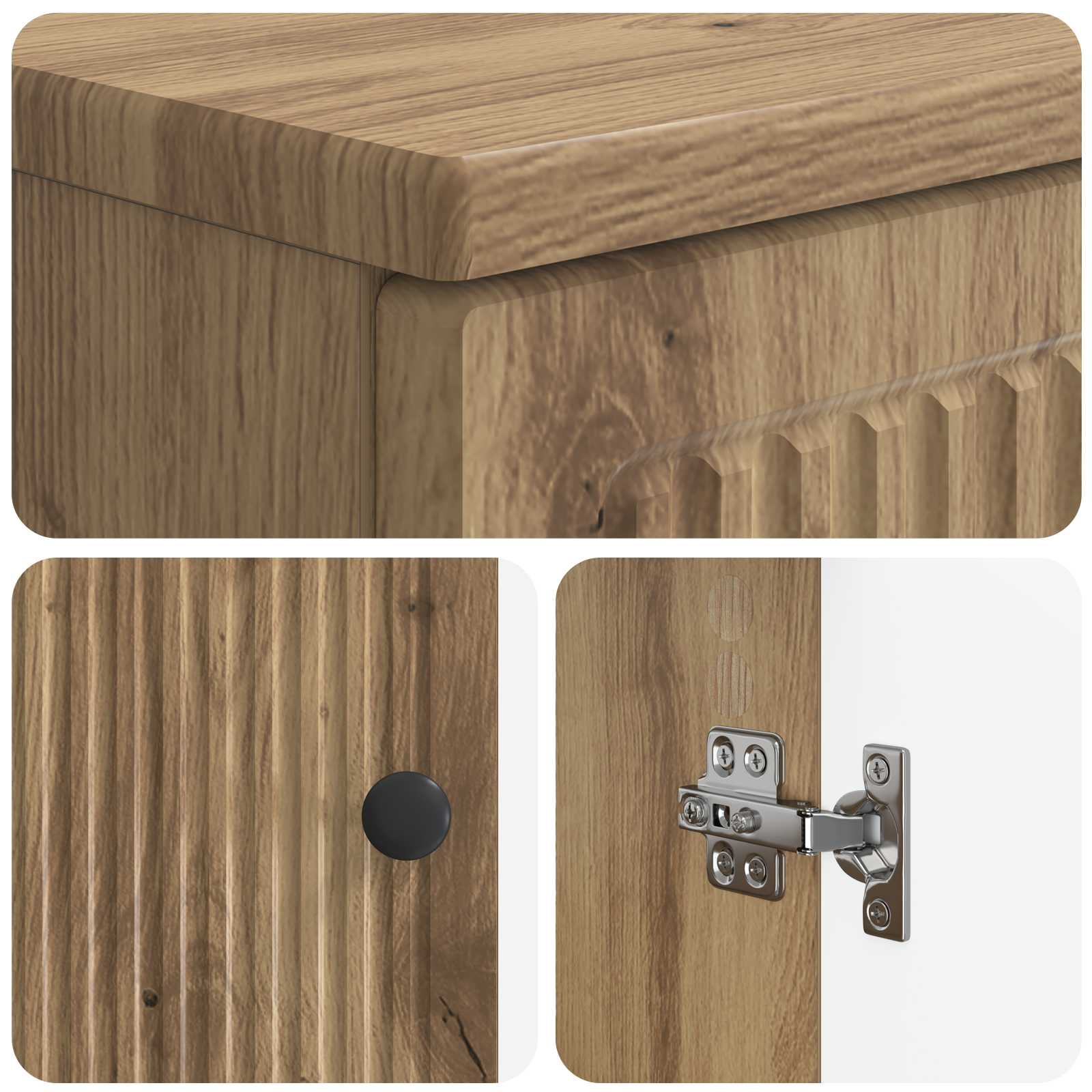2-teiliges Badezimmer Schrank Set EDE Artisan-Eiche